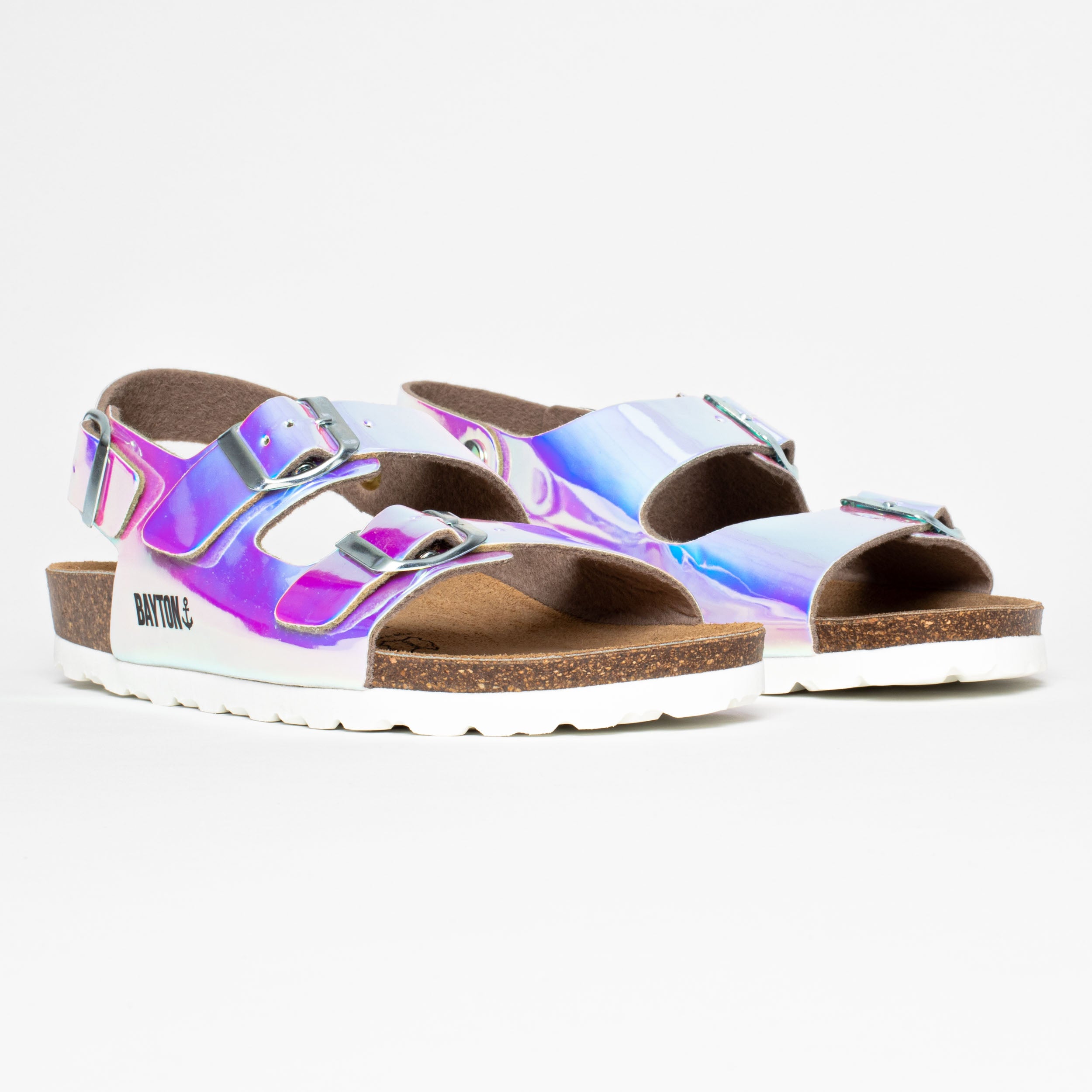 Congo Blue Multi-Straps Reflected Sandals