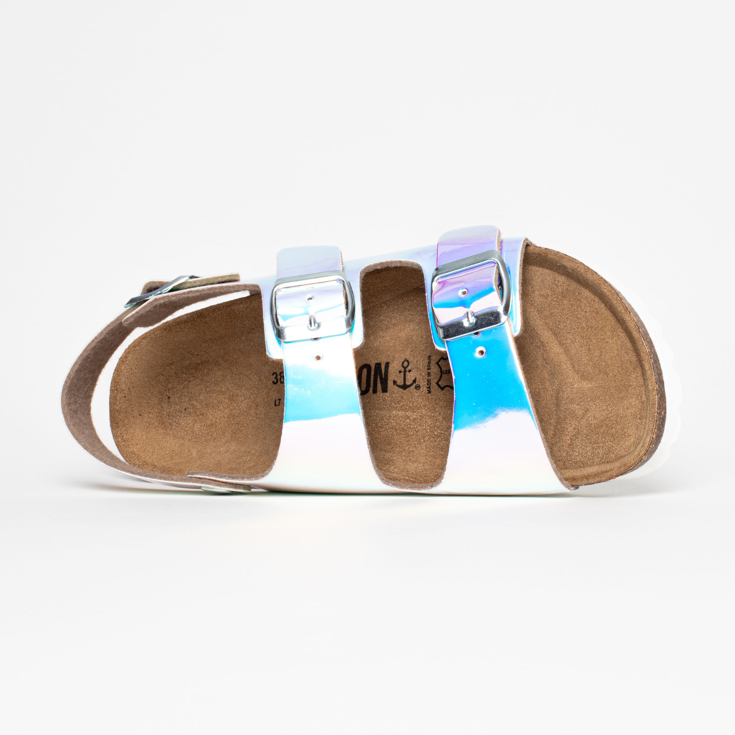 Congo Blue Multi-Straps Reflected Sandals