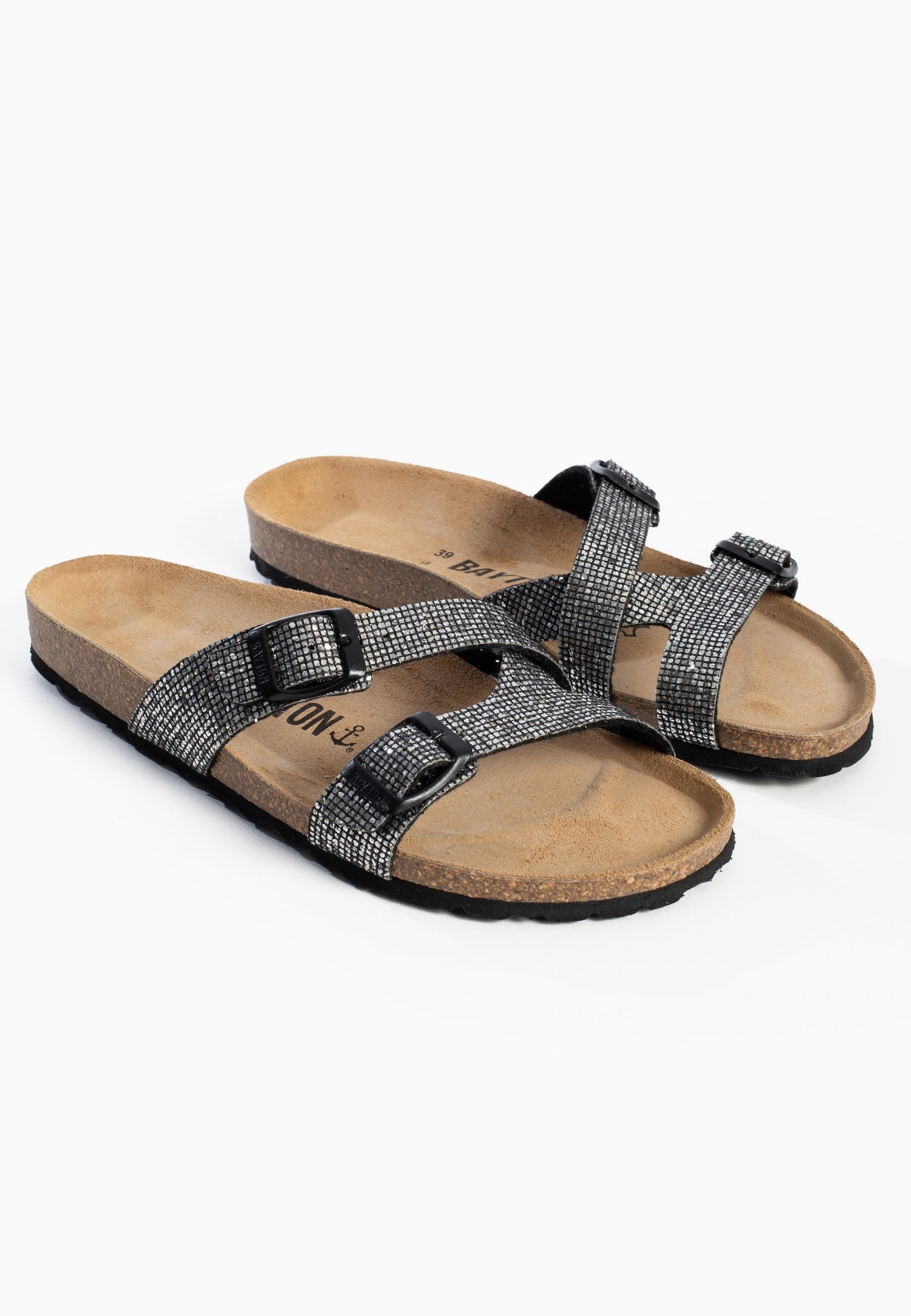 Sandalias Cleo 2 Tiras Peltre