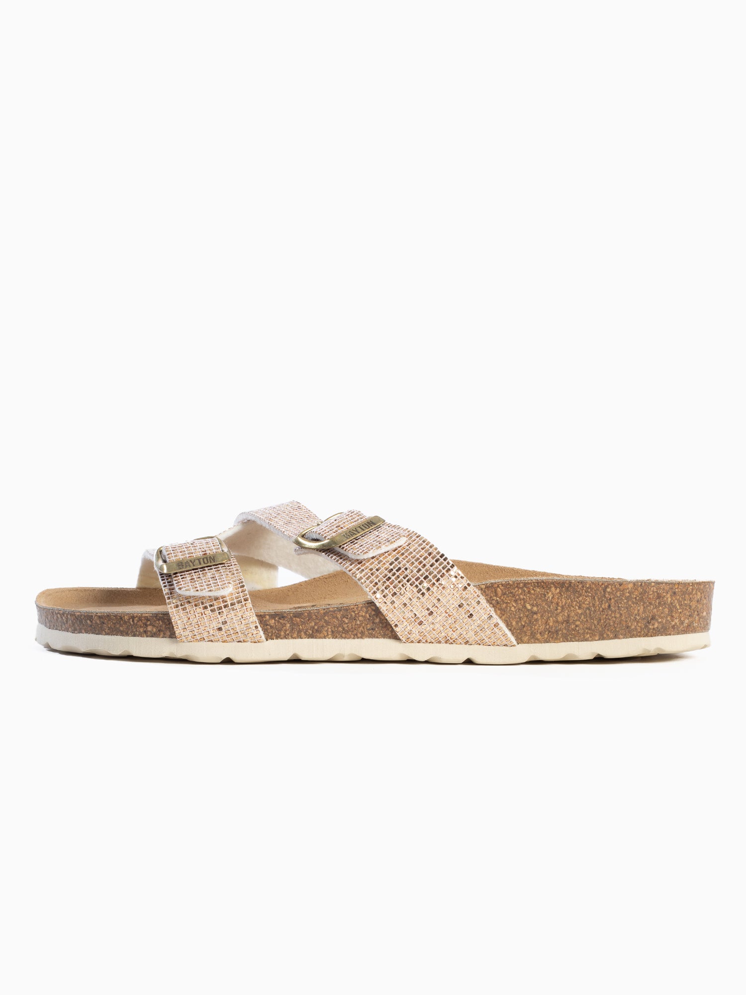 Cleo Rose Gold 2 Strap Sandals