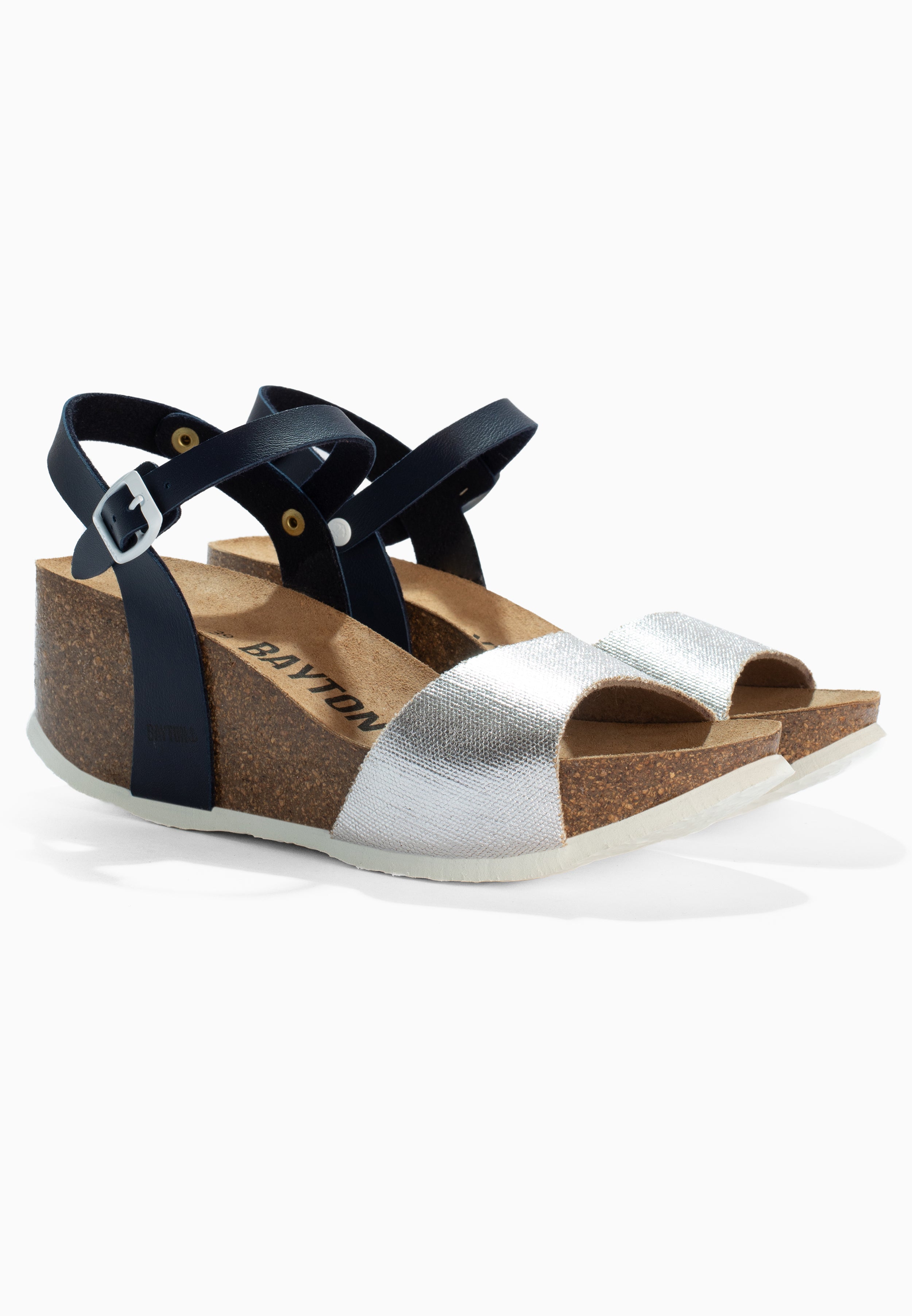 Maya Navy Blue Wedge and Semi-Wedge Sandals