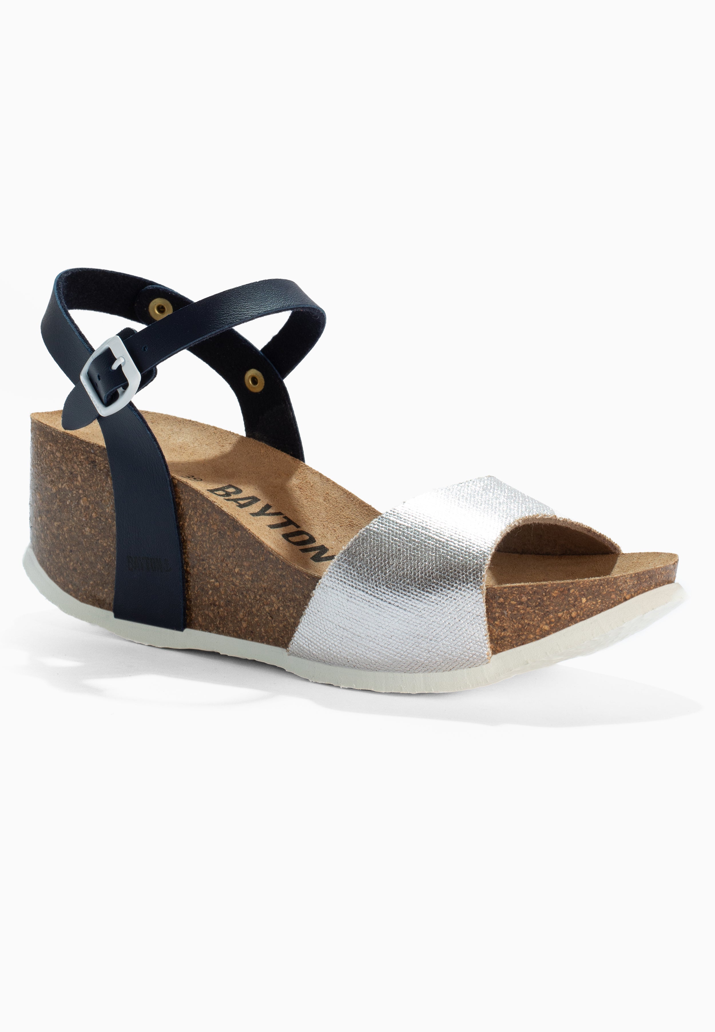 Maya Navy Blue Wedge and Semi-Wedge Sandals