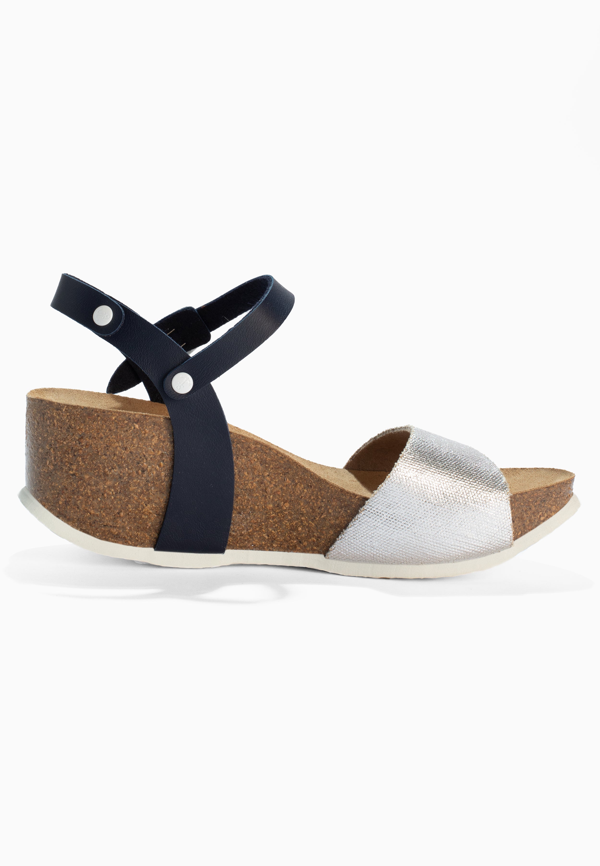 Maya Navy Blue Wedge and Semi-Wedge Sandals