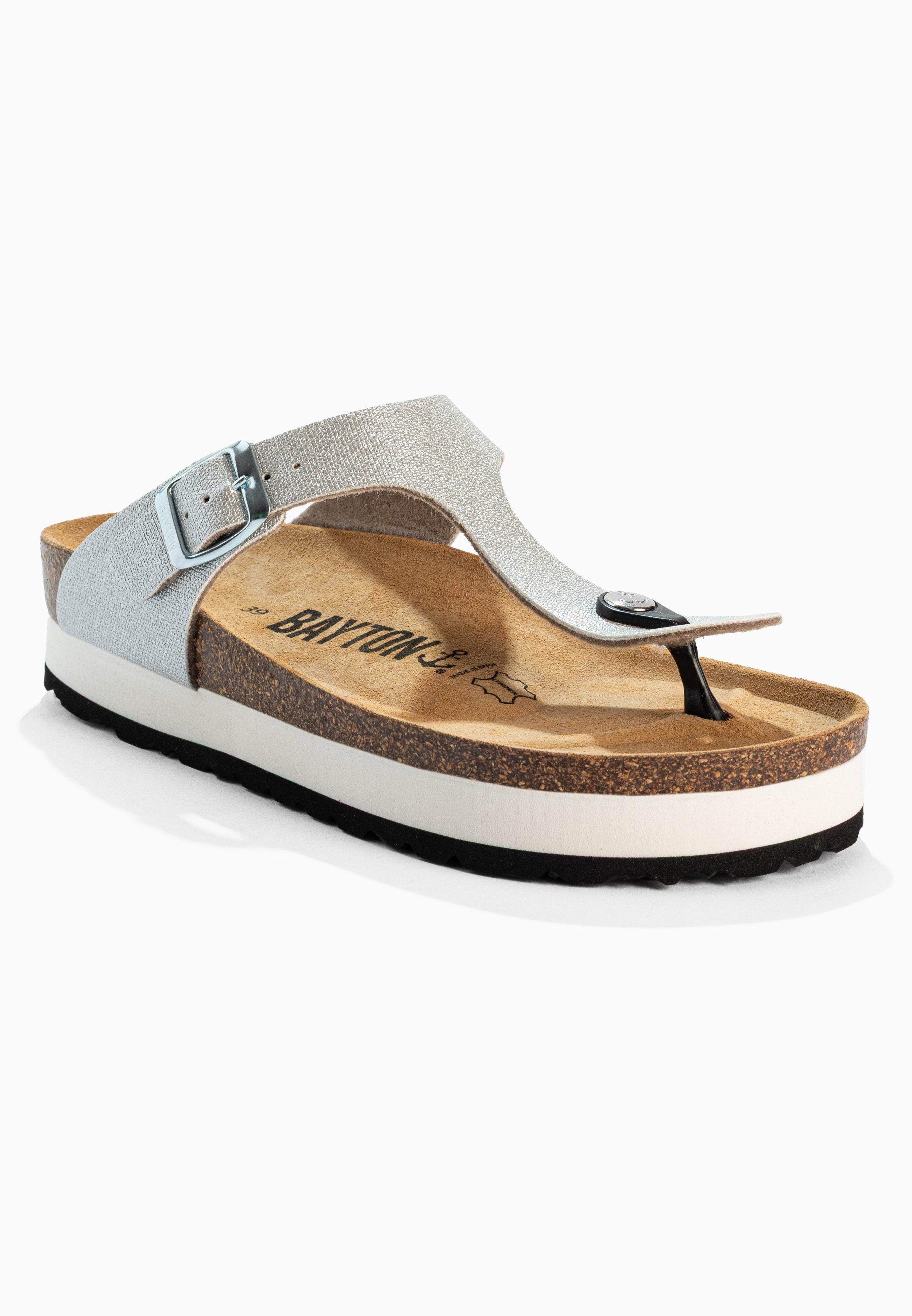 Asturias Silver Platform Sandals