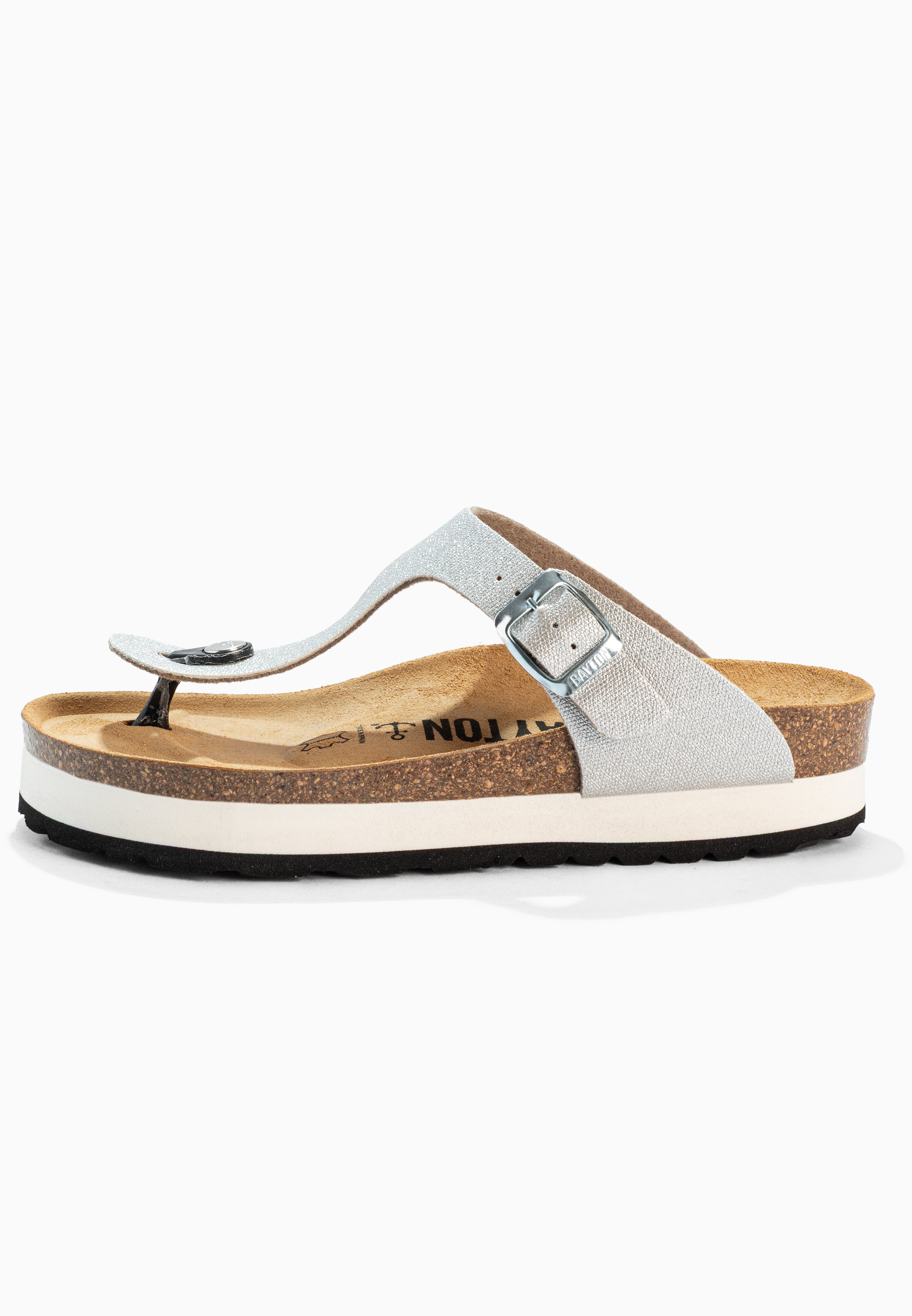 Asturias Silver Platform Sandals