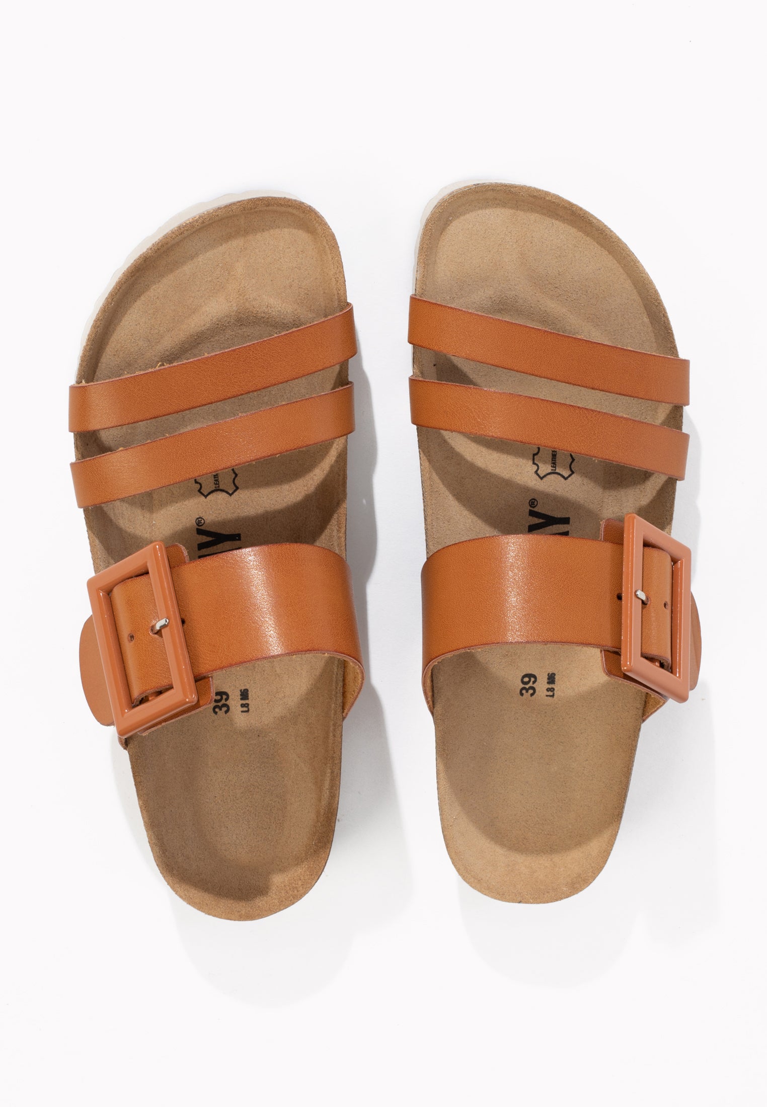 Ferrol Tan Multi-Strap Sandals