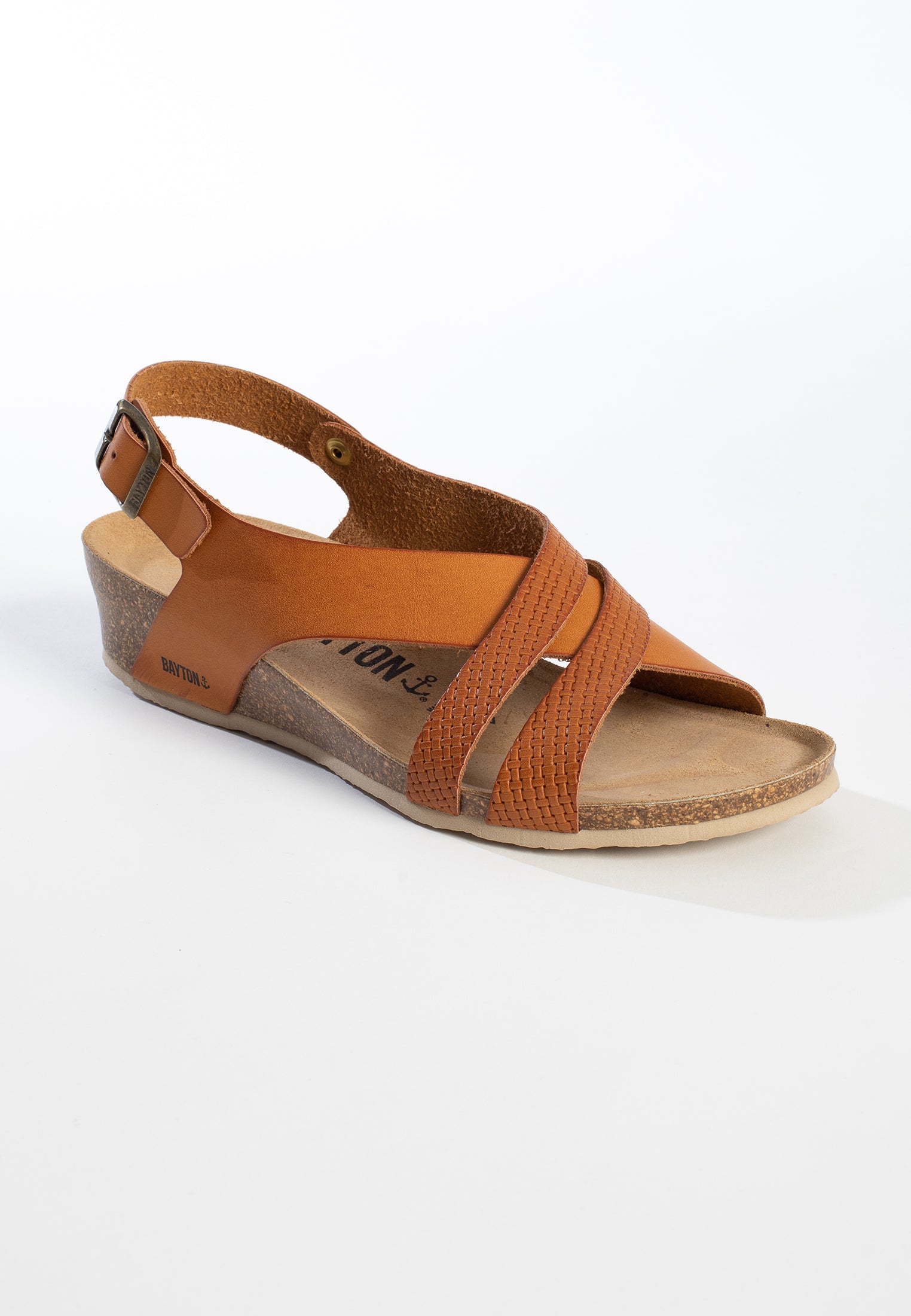 Lucena Tan Wedge and Semi-Wedge Sandals