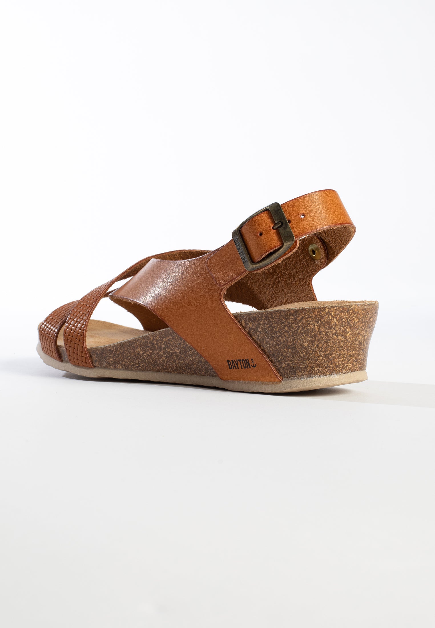 Lucena Tan Wedge and Semi-Wedge Sandals