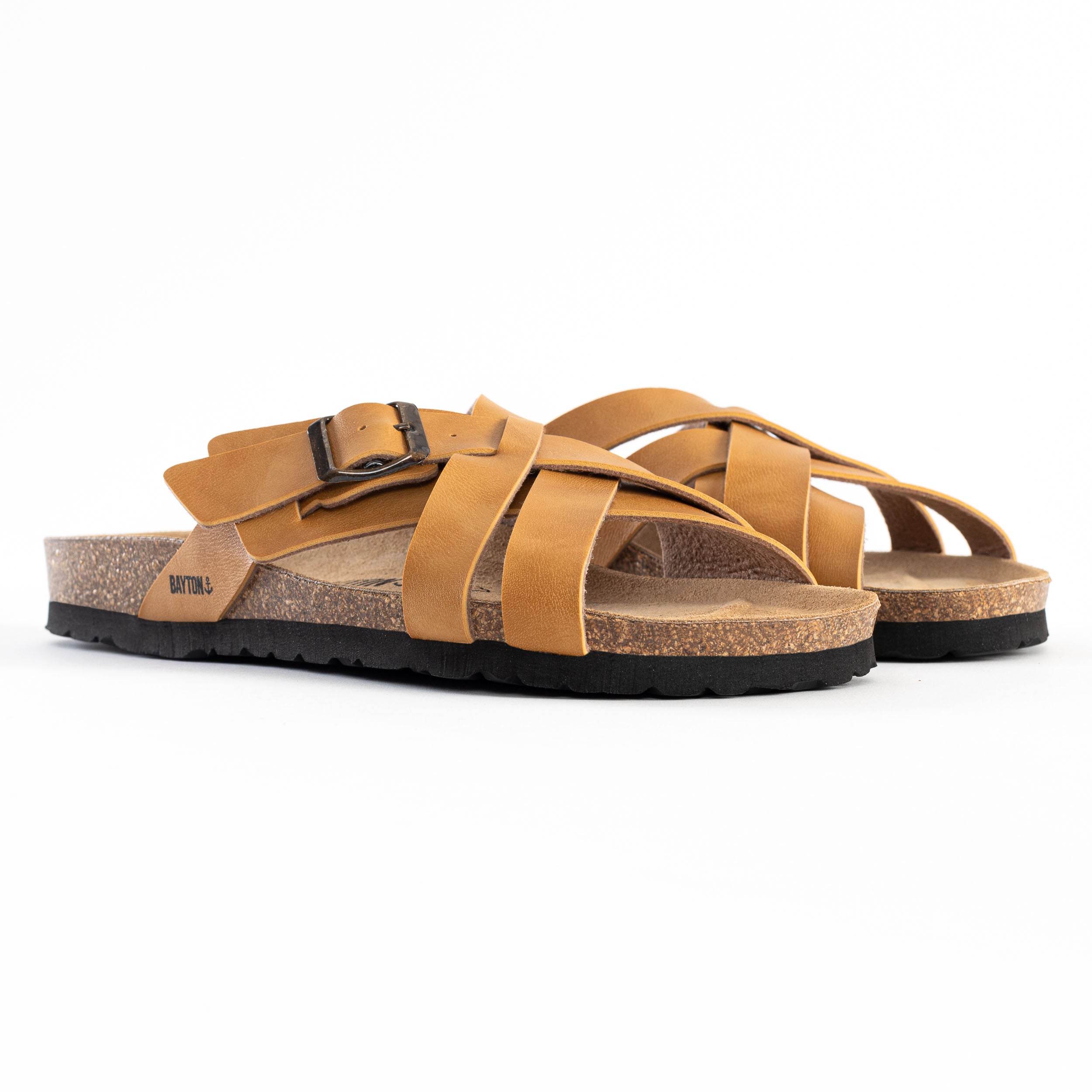 Rieti Camel Multi-Strap Sandals