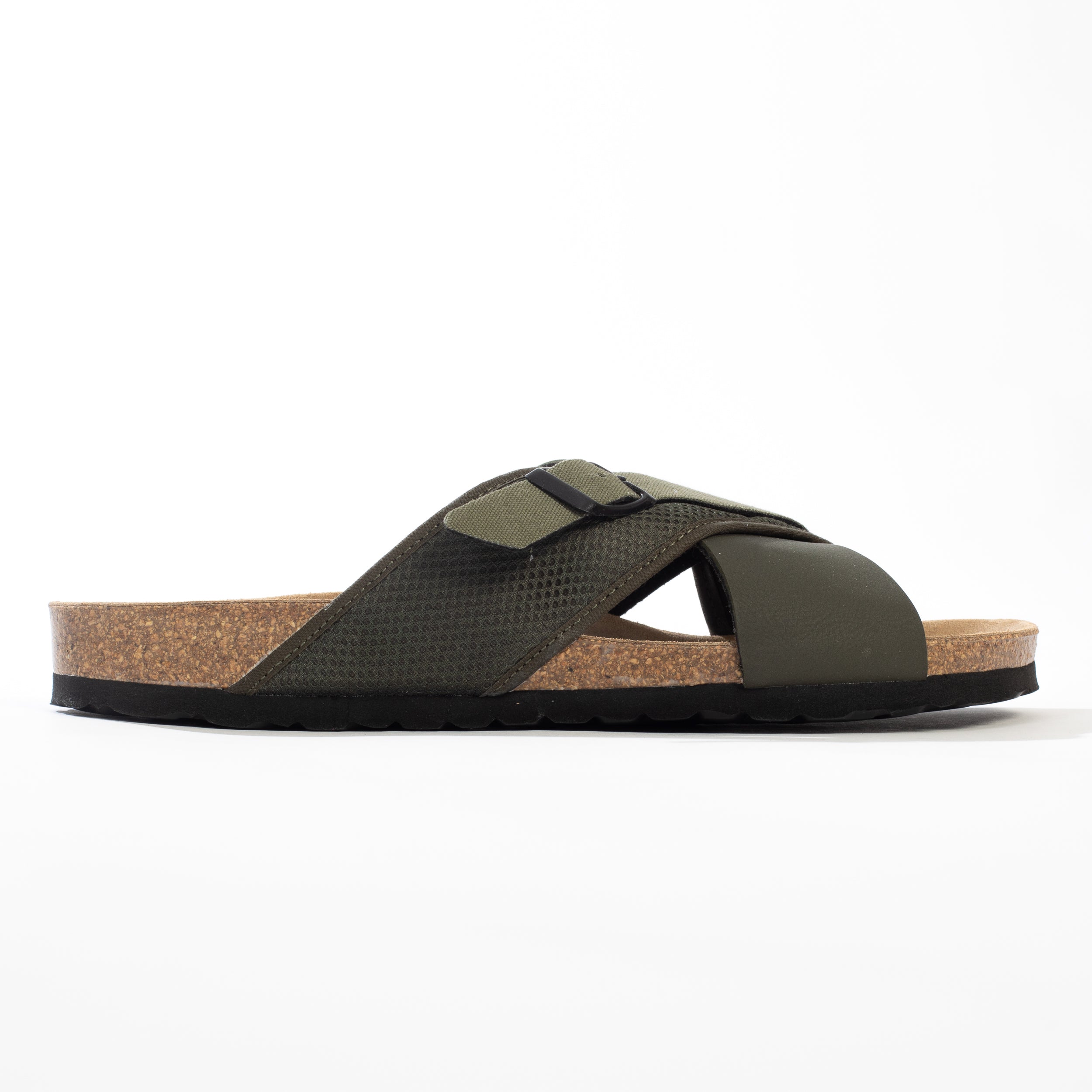 Arezzo Khaki 2 Strap Sandals