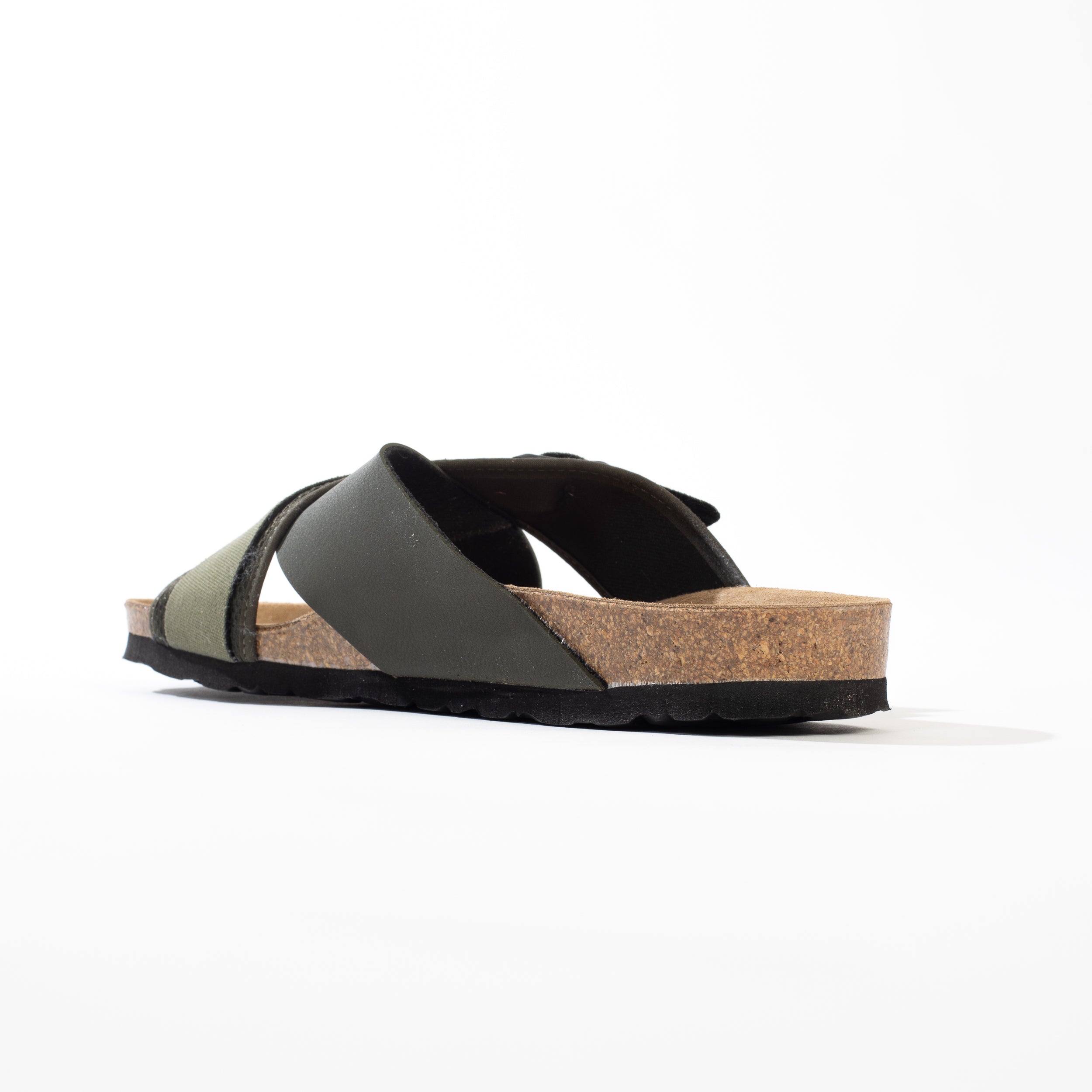 Arezzo Khaki 2 Strap Sandals