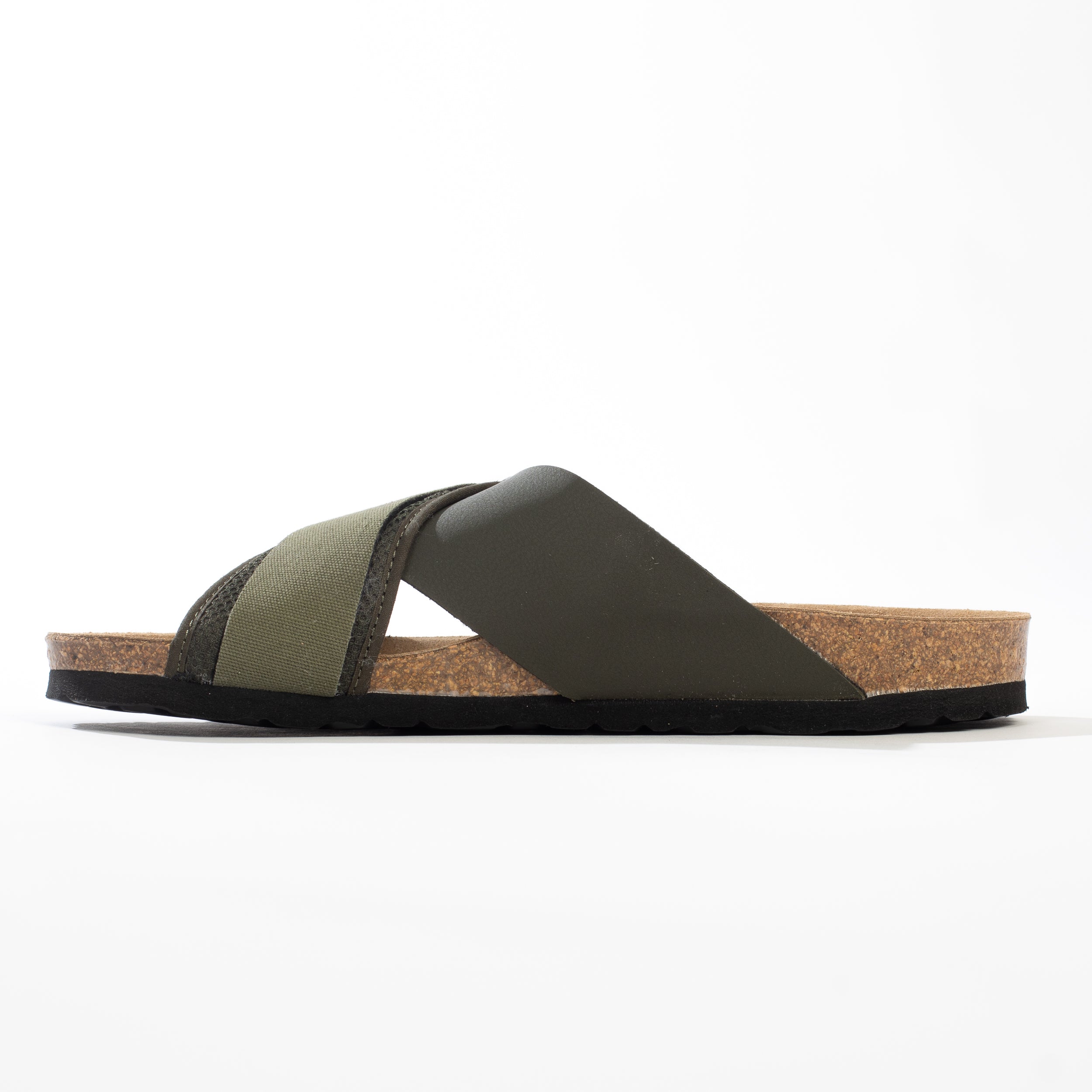 Arezzo Khaki 2 Strap Sandals