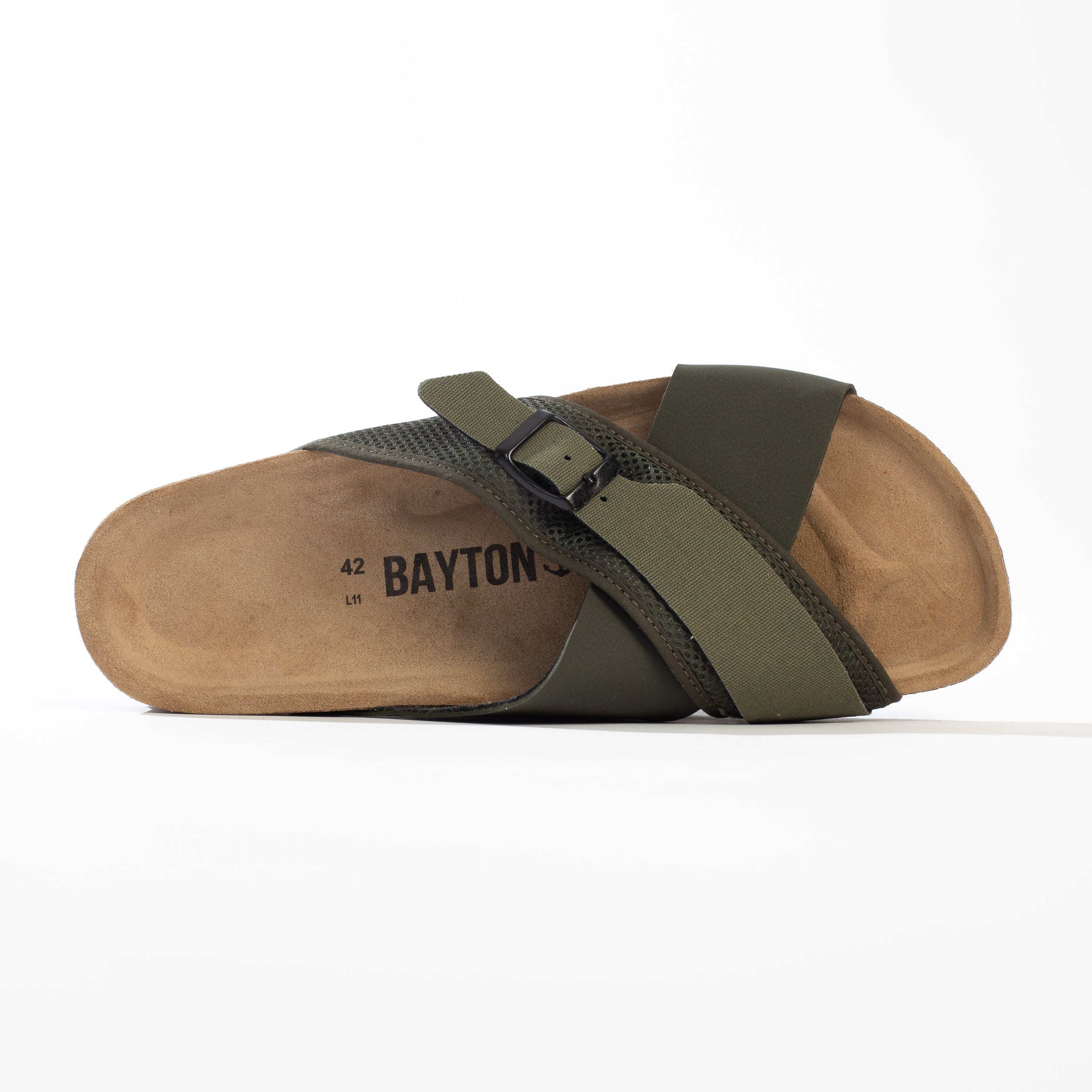 Arezzo Khaki 2 Strap Sandals