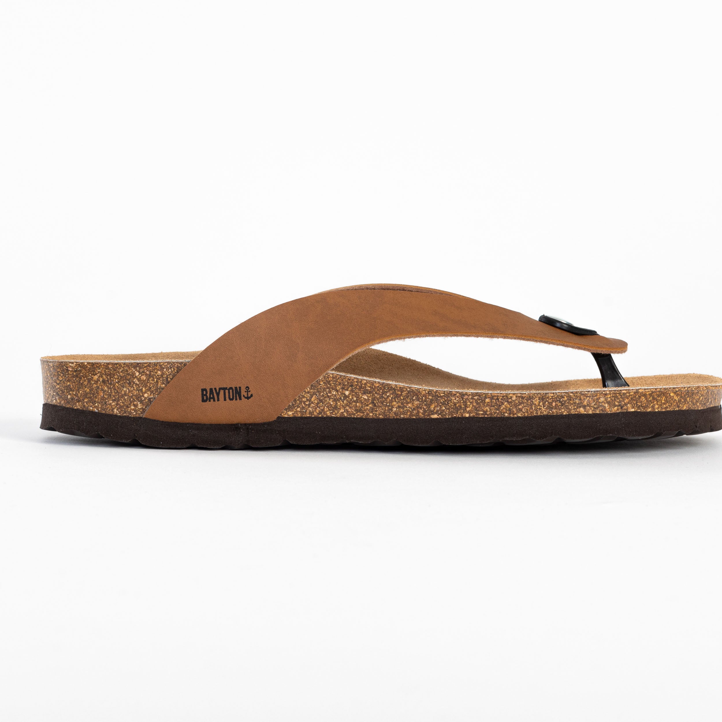 Lucca 2 Straps Beige Toe-Thong Sandals