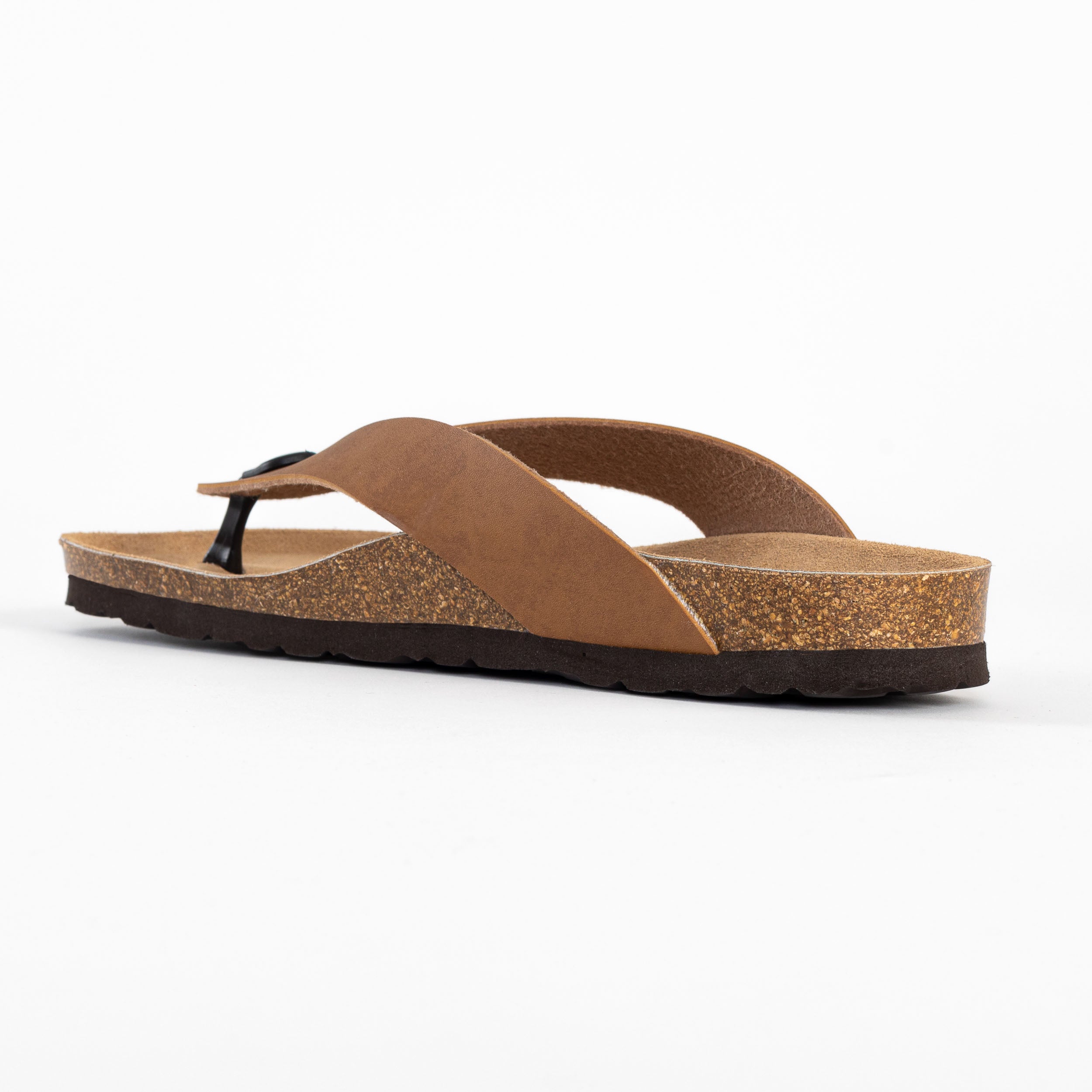 Lucca 2 Straps Beige Toe-Thong Sandals