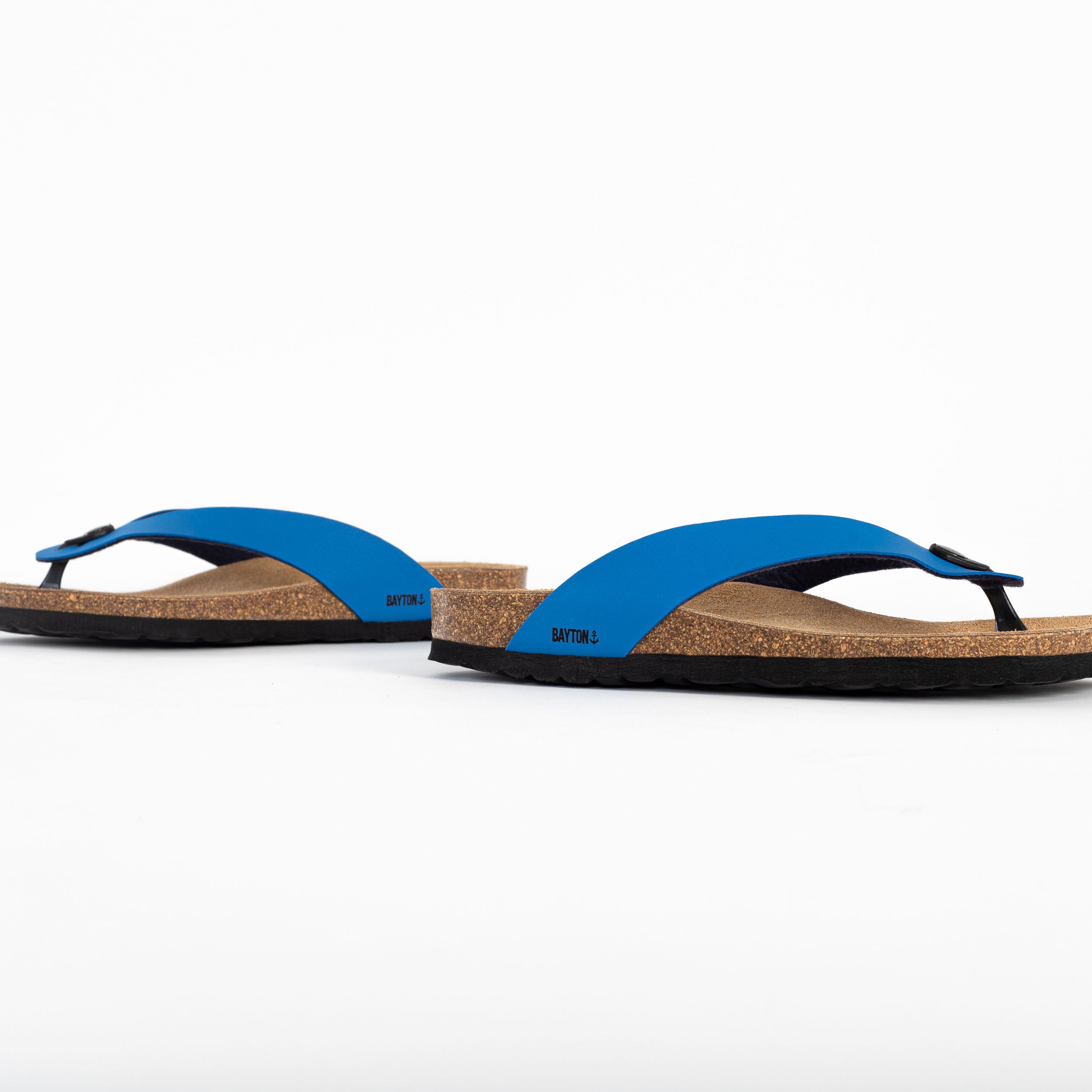 Lucca 2 Straps Duck Blue Toe-Thong Sandals