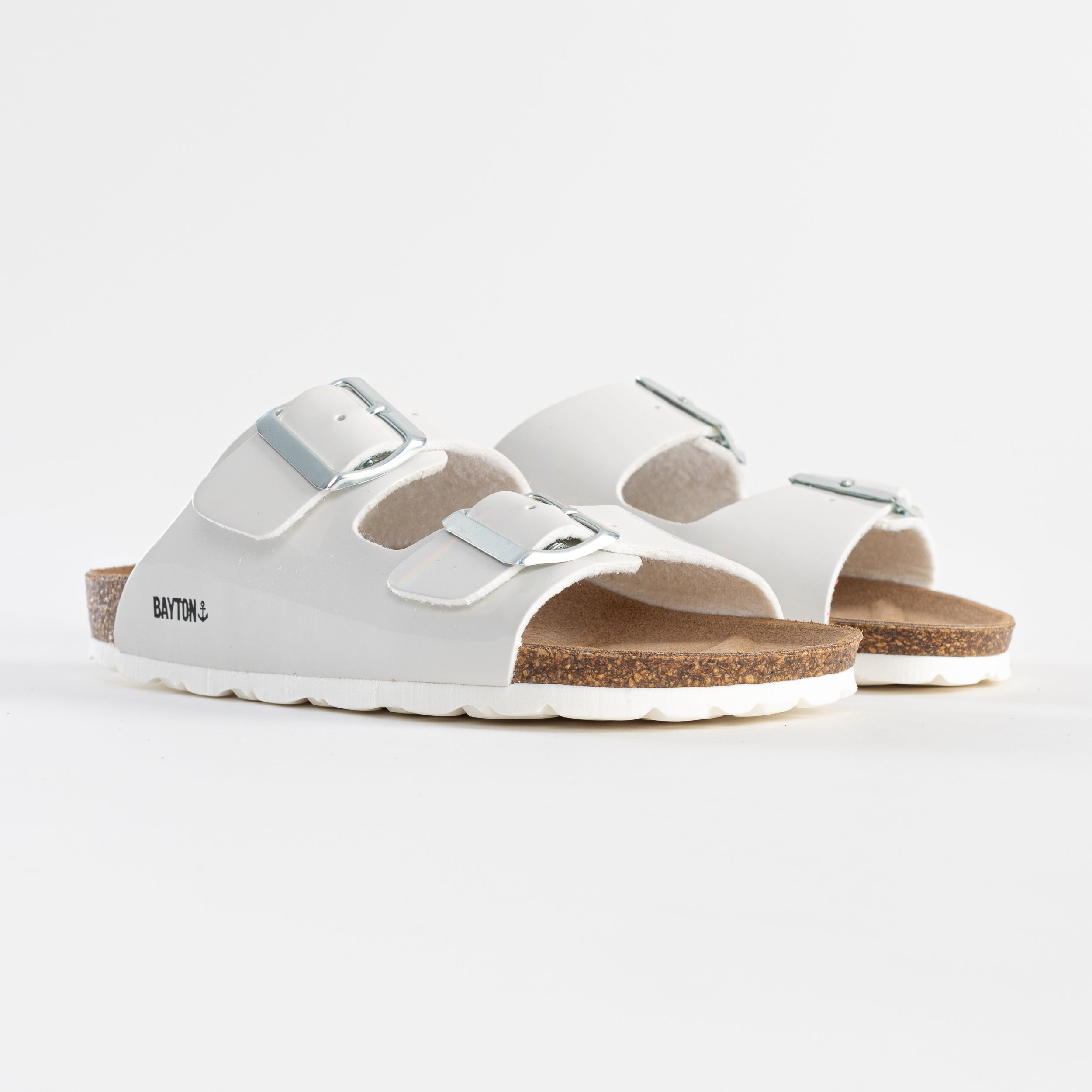 Sandalias Atlas 2 Tiras Blanco