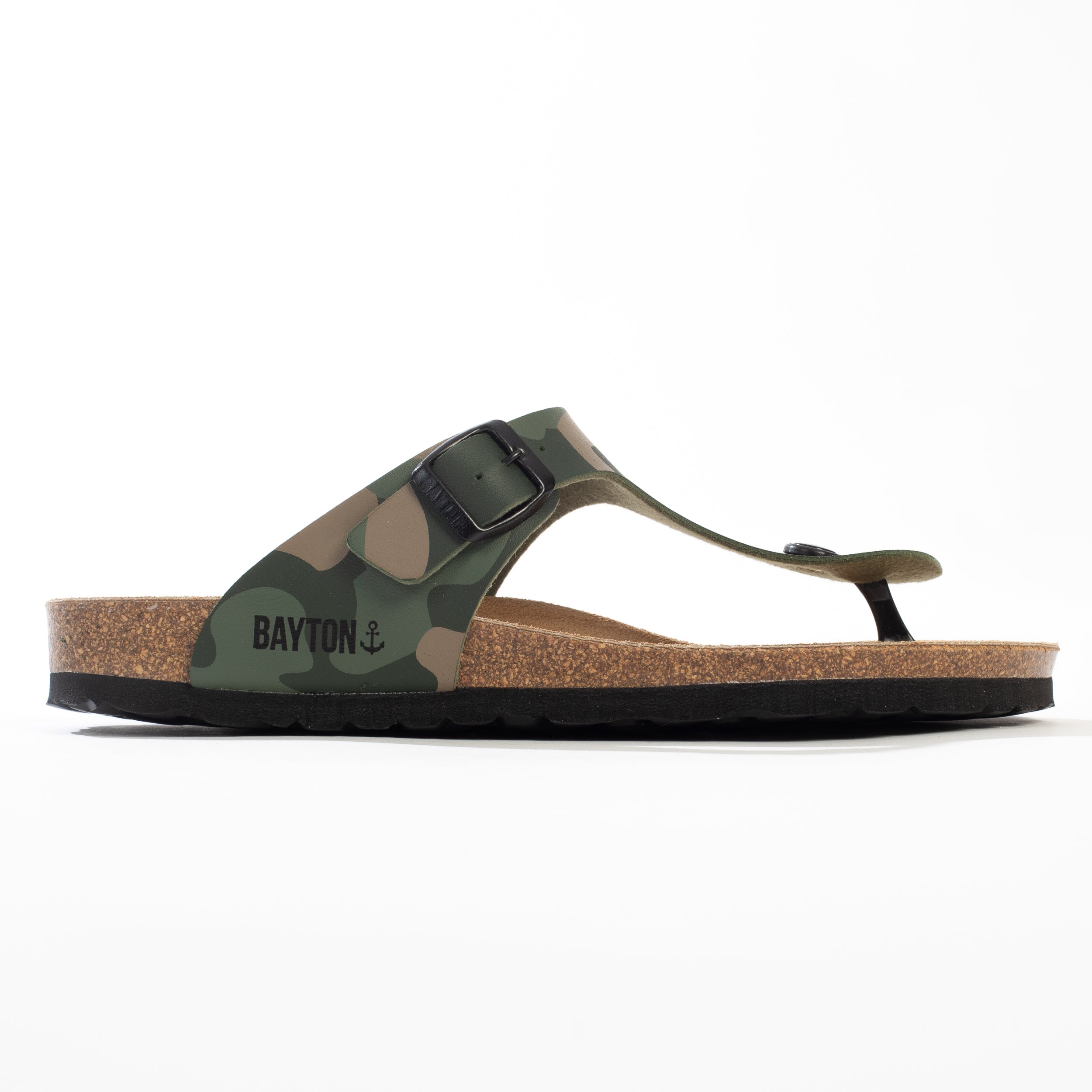 Mercure Khaki Camouflage Toe-Thong Sandals