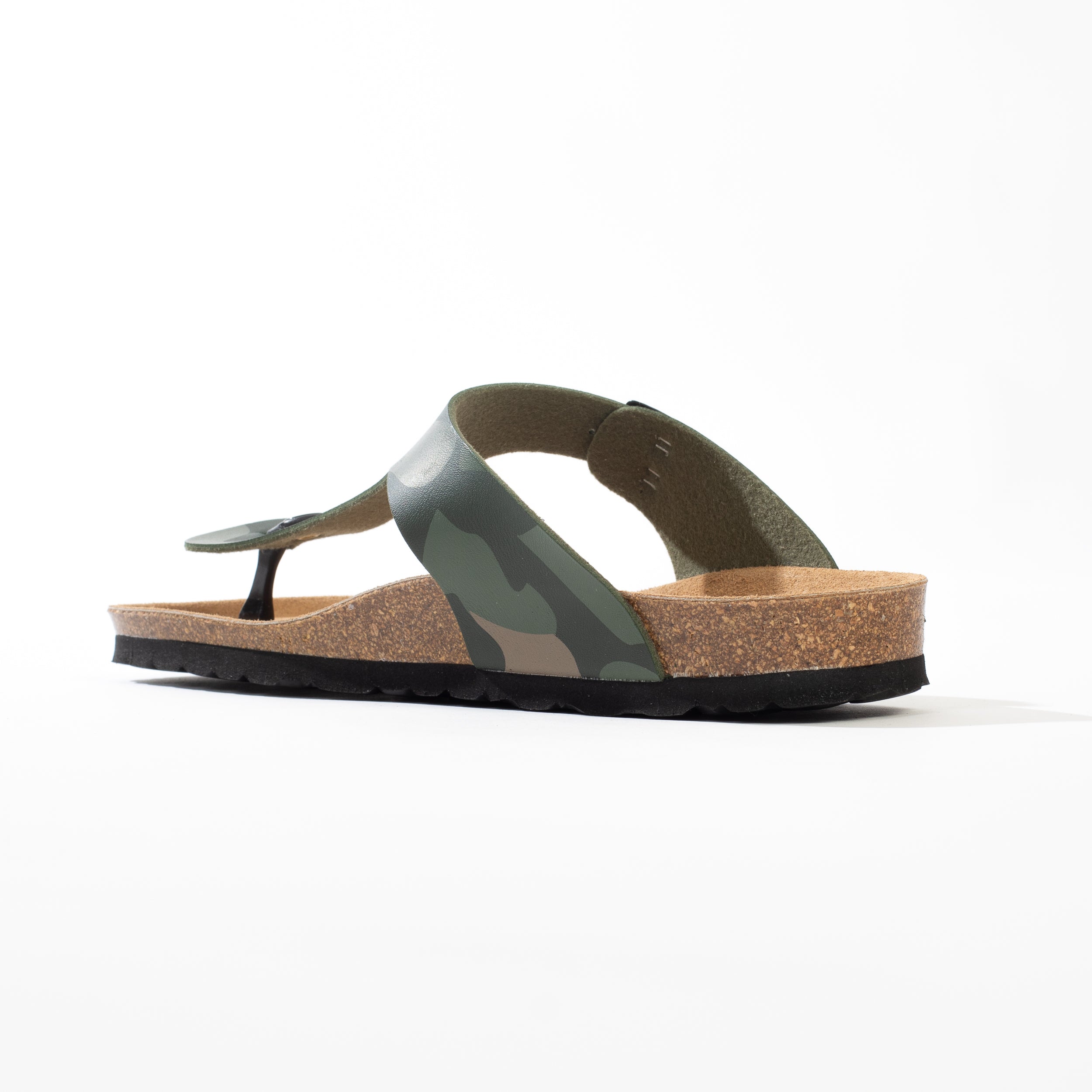 Mercure Khaki Camouflage Toe-Thong Sandals