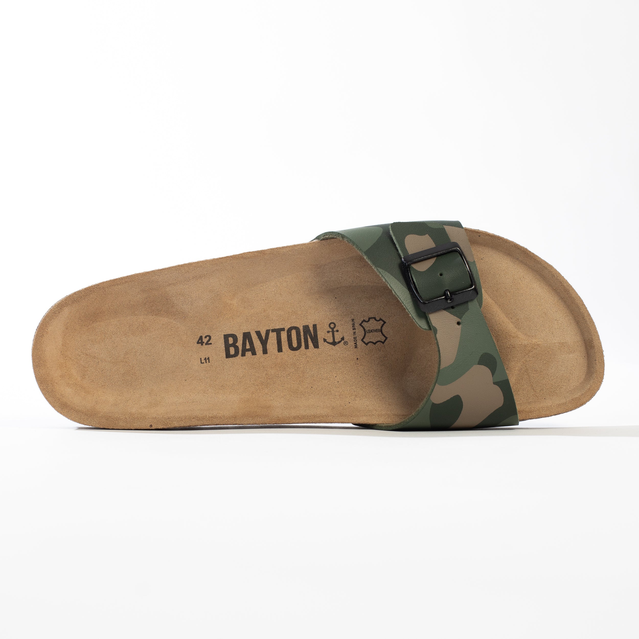 Zephyr Khaki Camouflage 1 Strap Sandals