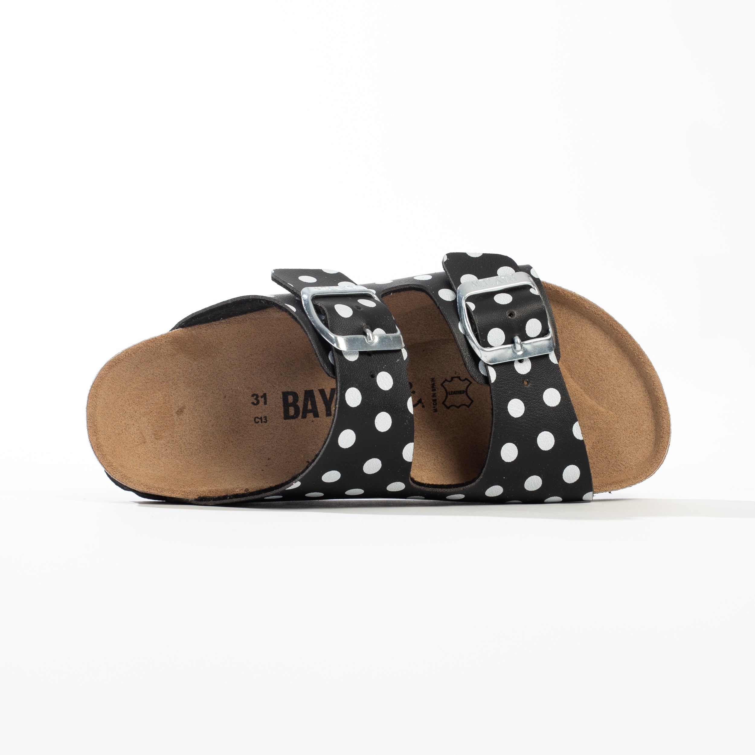 Black and White Atlas Sandals