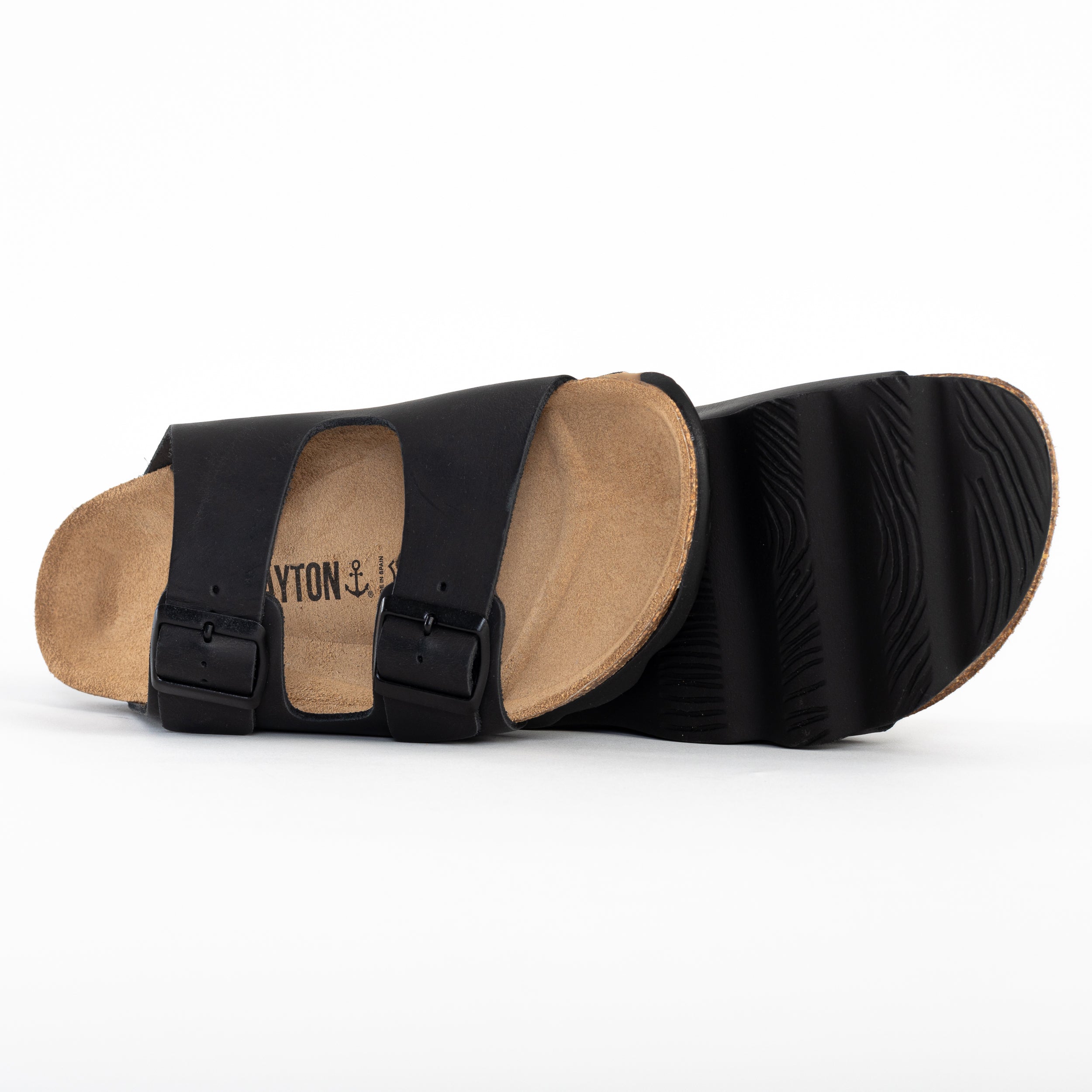 Sandalias Atlas 2 Correas Negro