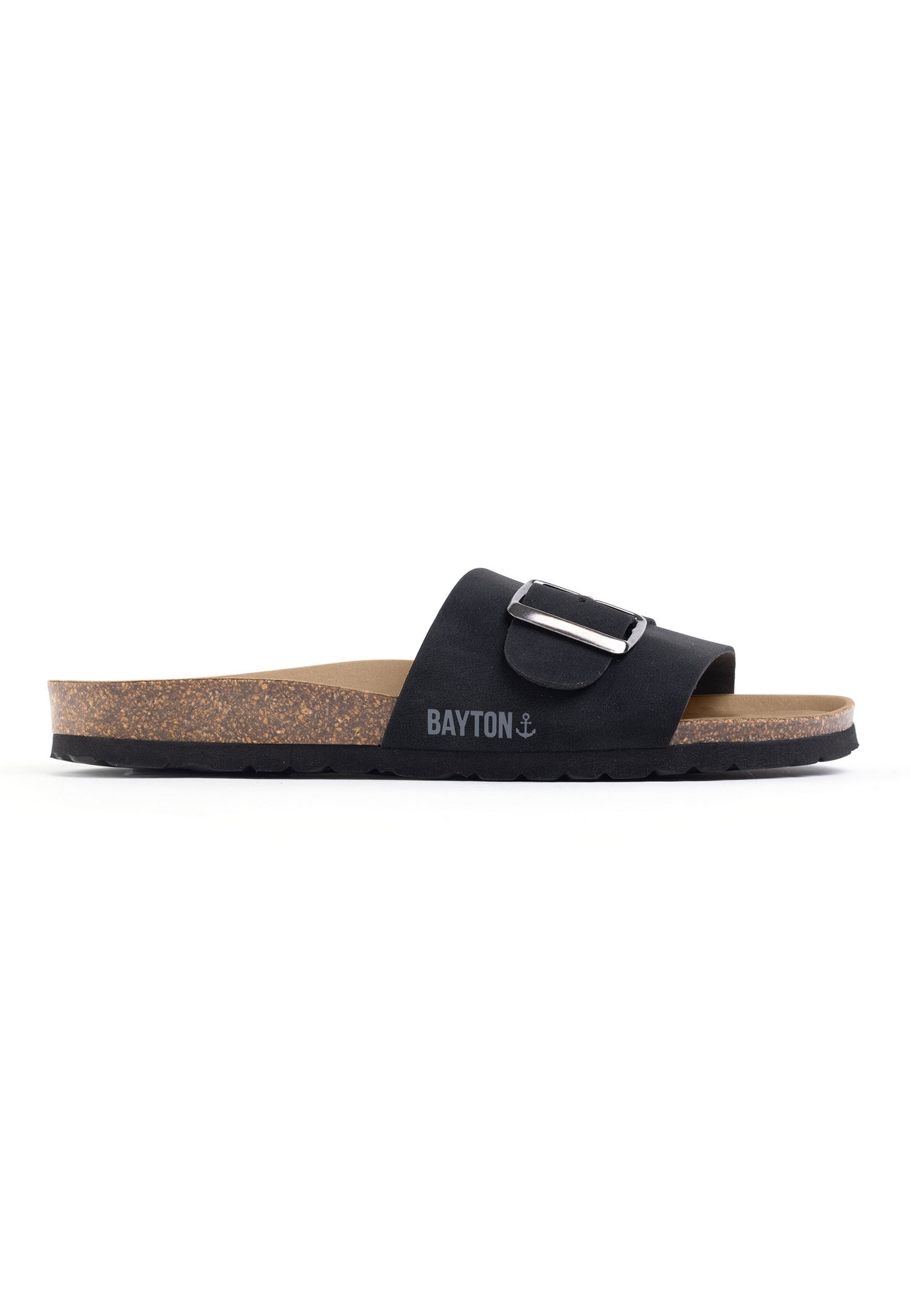 1 Strap Sombrero Sandals Black