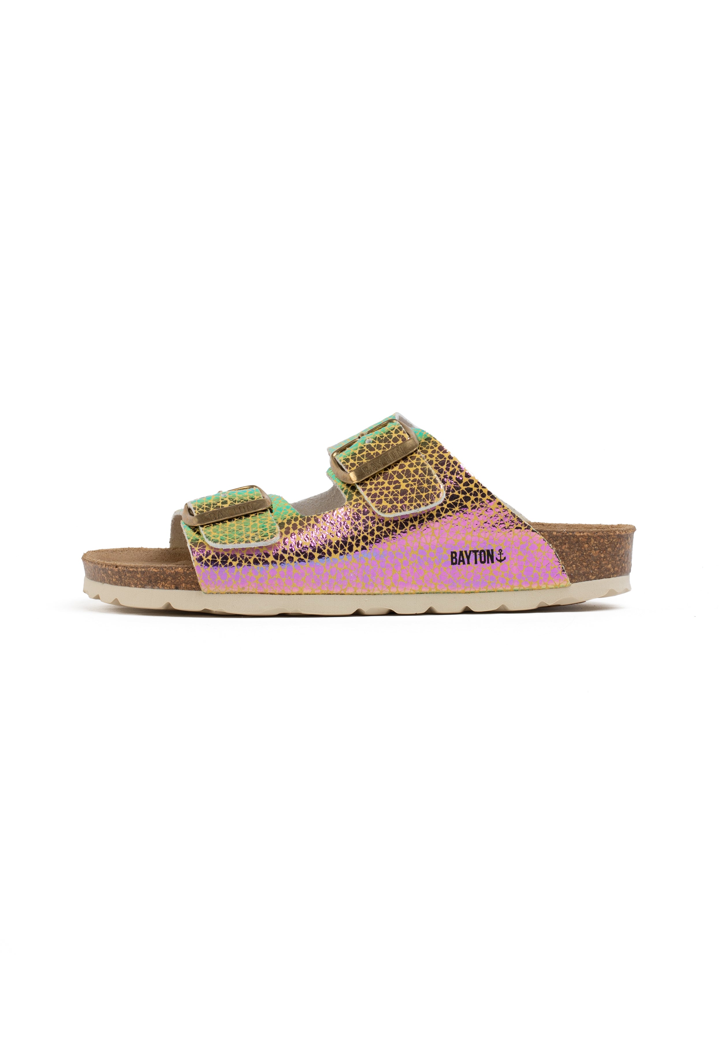 Yellow And Pink Atlas 2 Strap Sandals