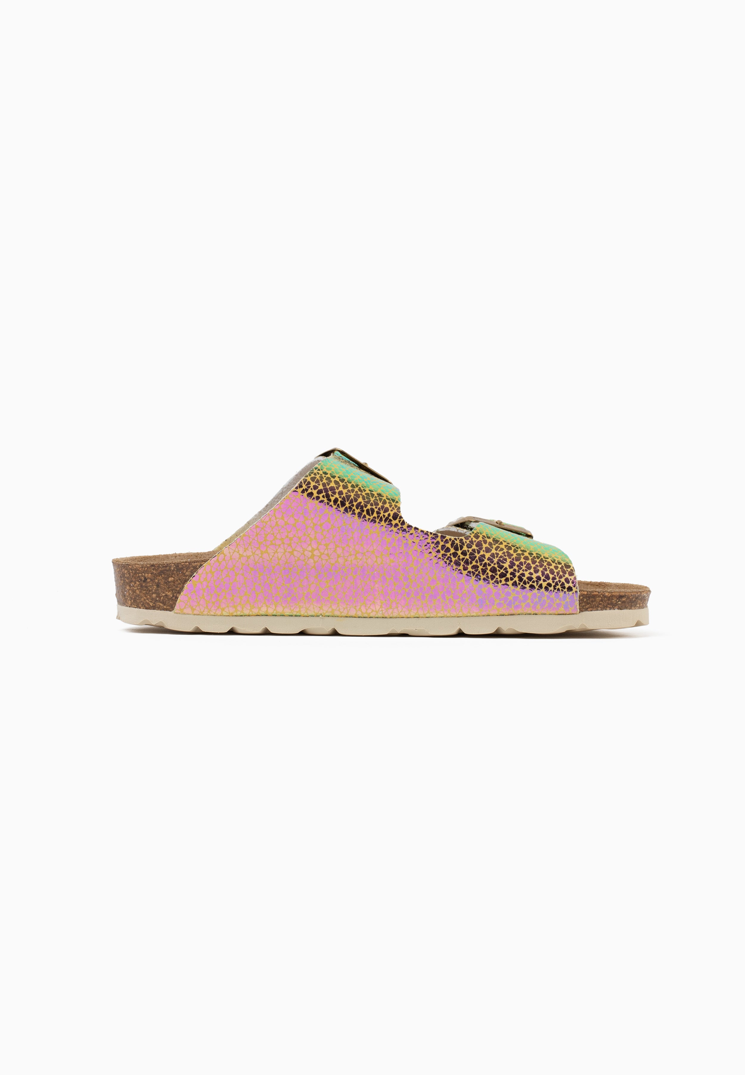 Yellow And Pink Atlas 2 Strap Sandals