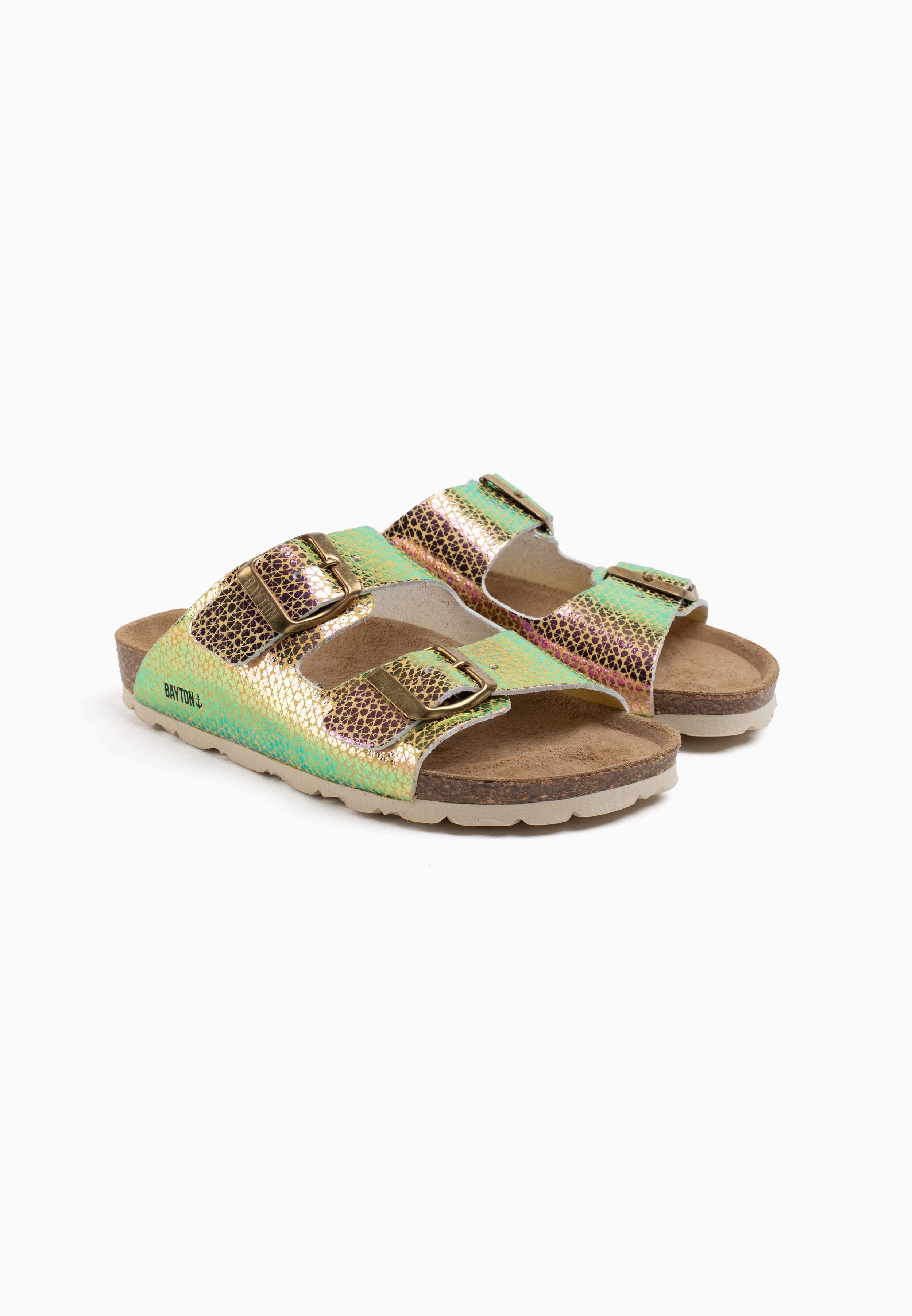 Yellow And Pink Atlas 2 Strap Sandals