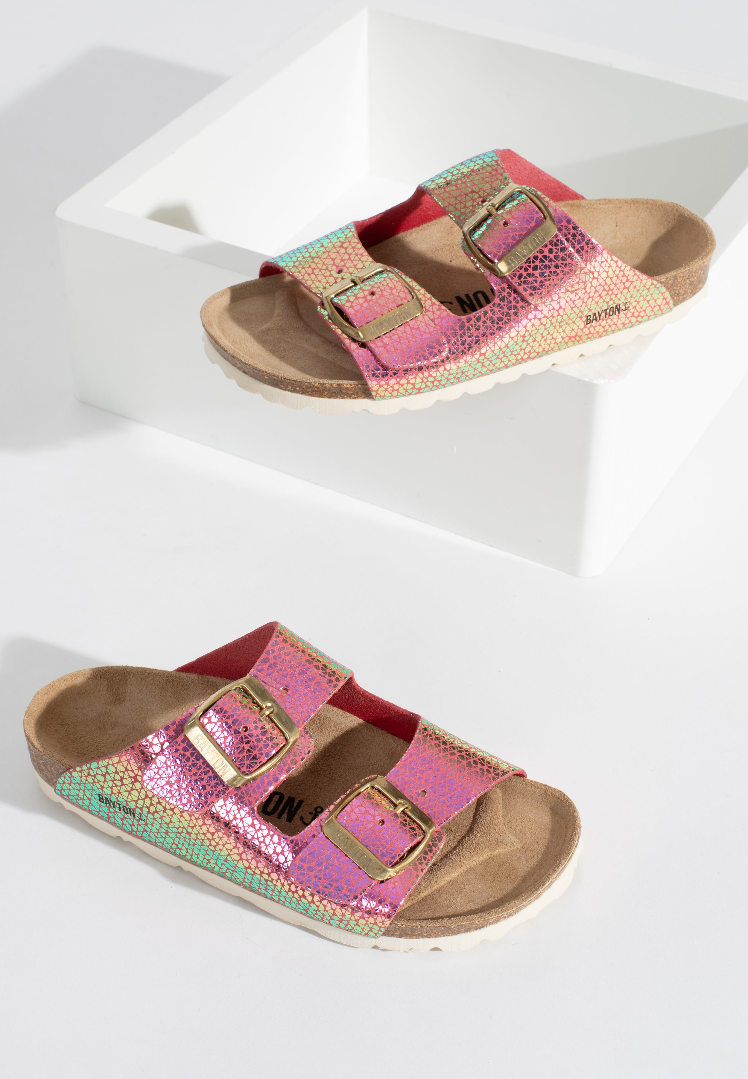 Sandalias Atlas 2 Tiras Rosa