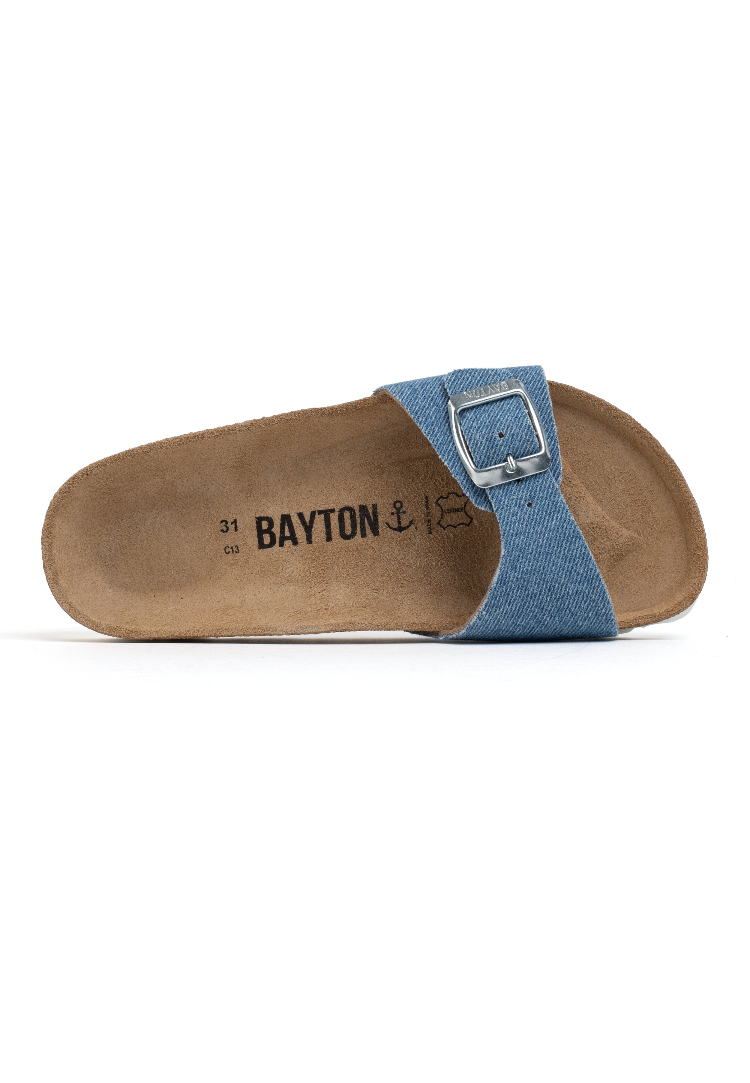 Zephyr 1 Strap Light Blue Denim Sandals