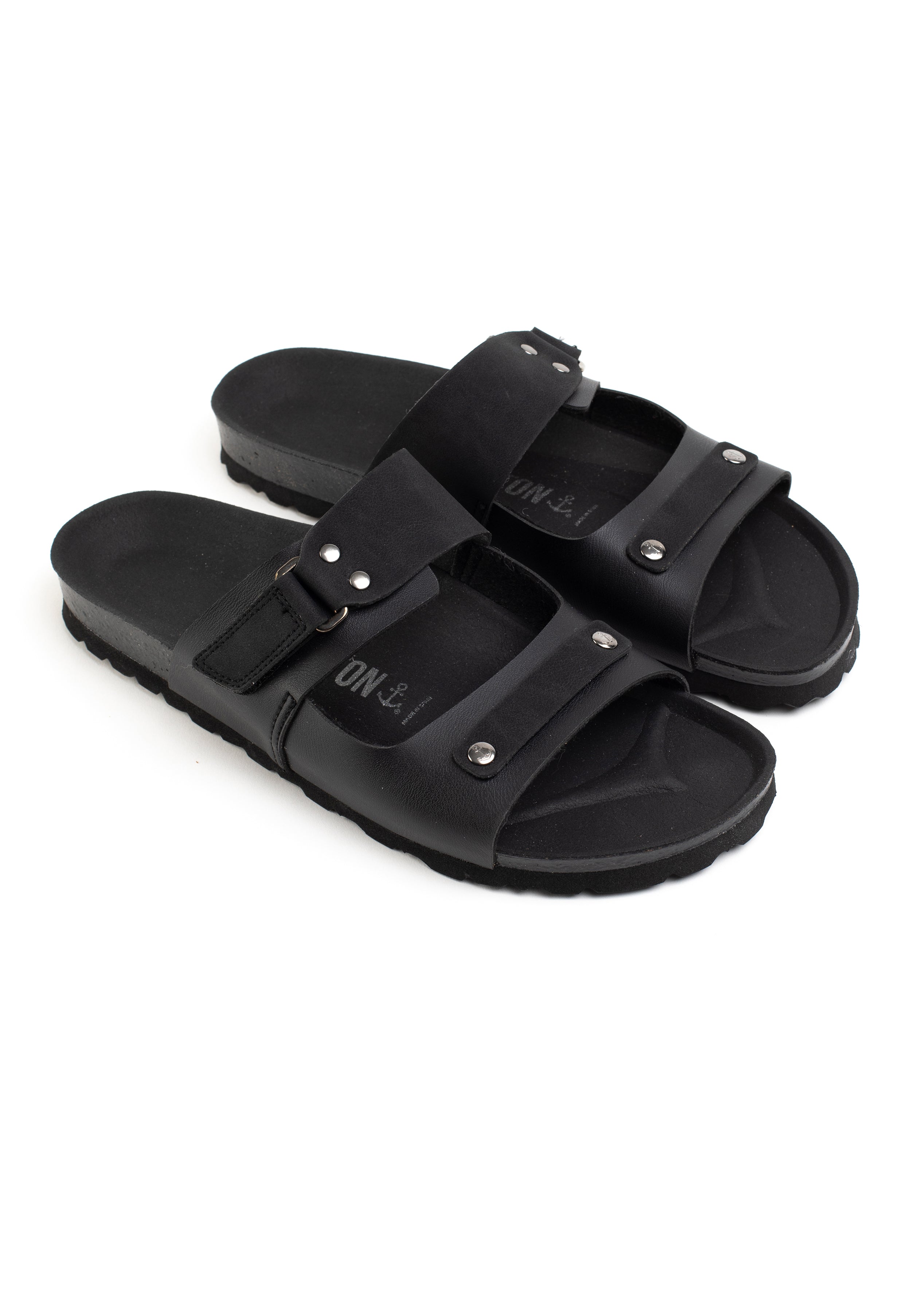 Andernos Black 2 Strap Sandals