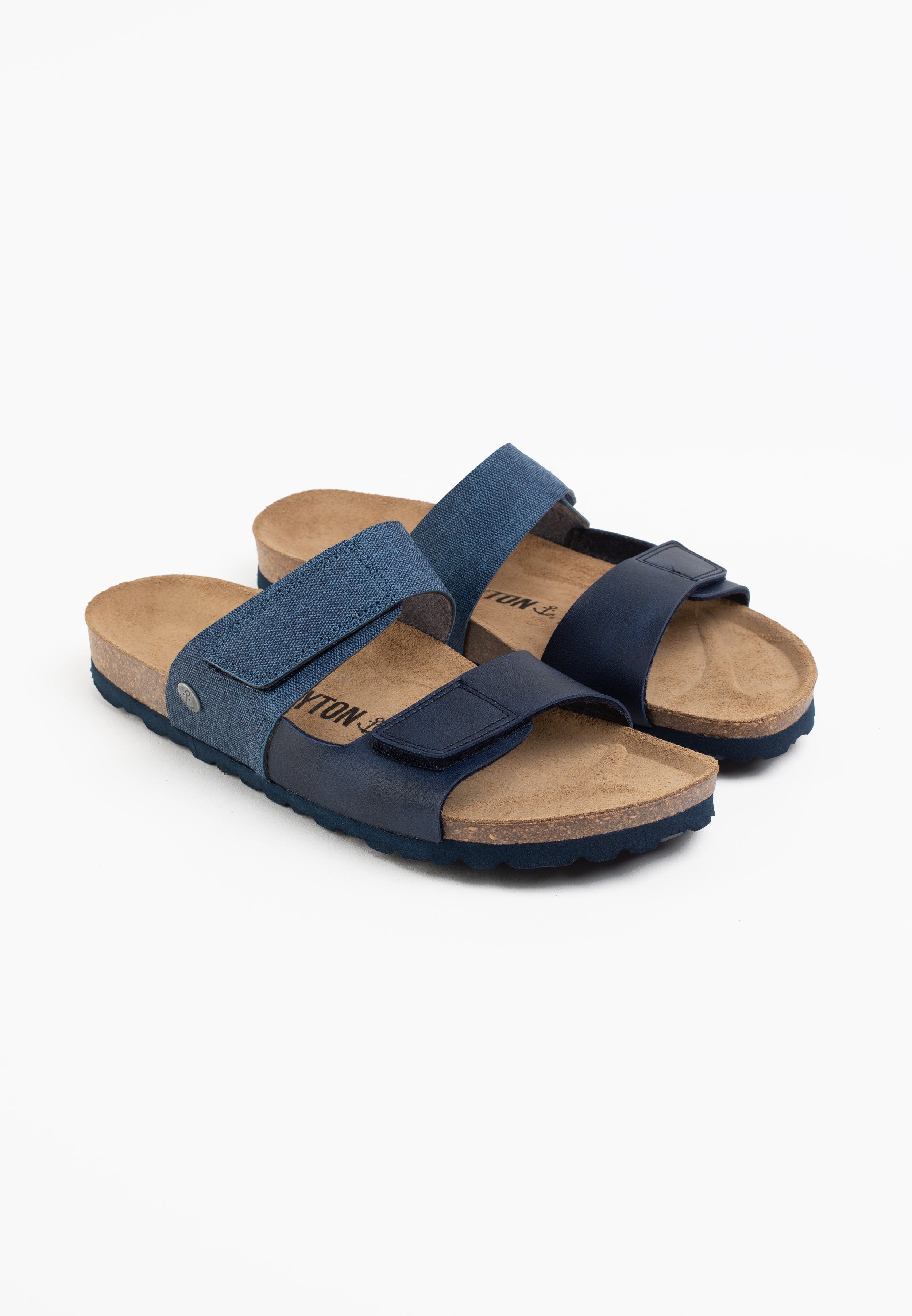 Gabian Navy Blue 2 Strap Sandals