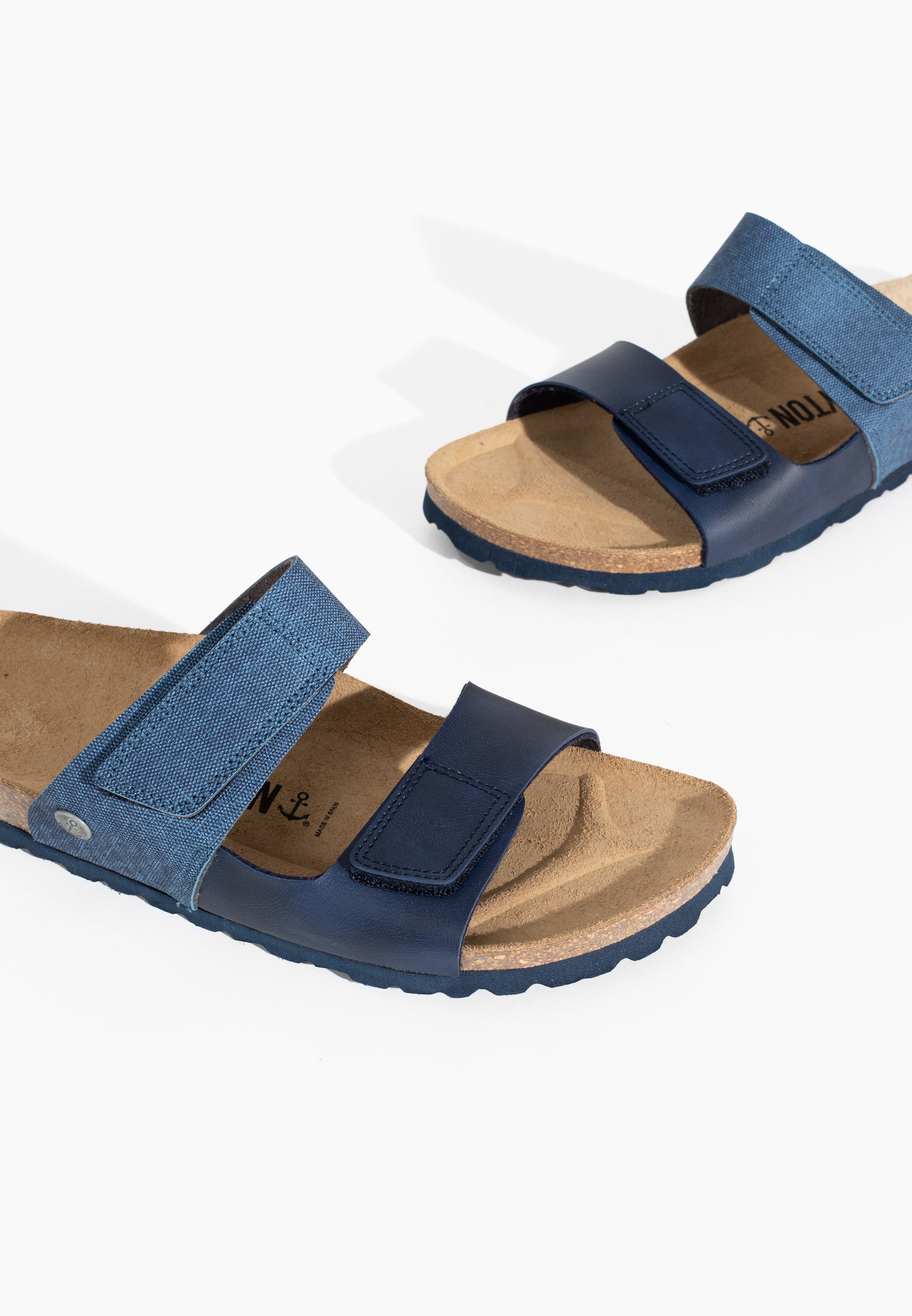 Gabian Navy Blue 2 Strap Sandals