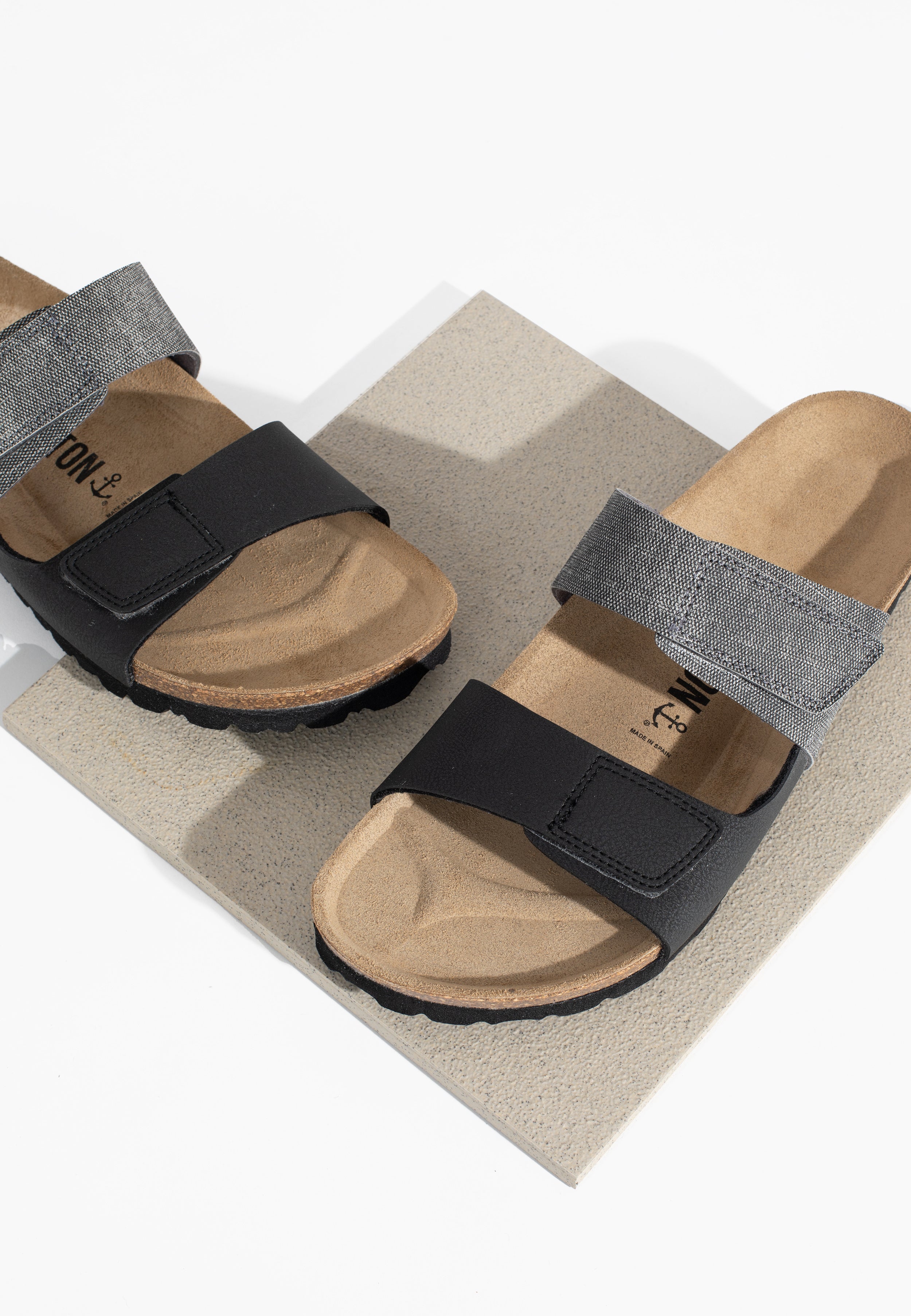 Gabian Grey 2 Strap Sandals