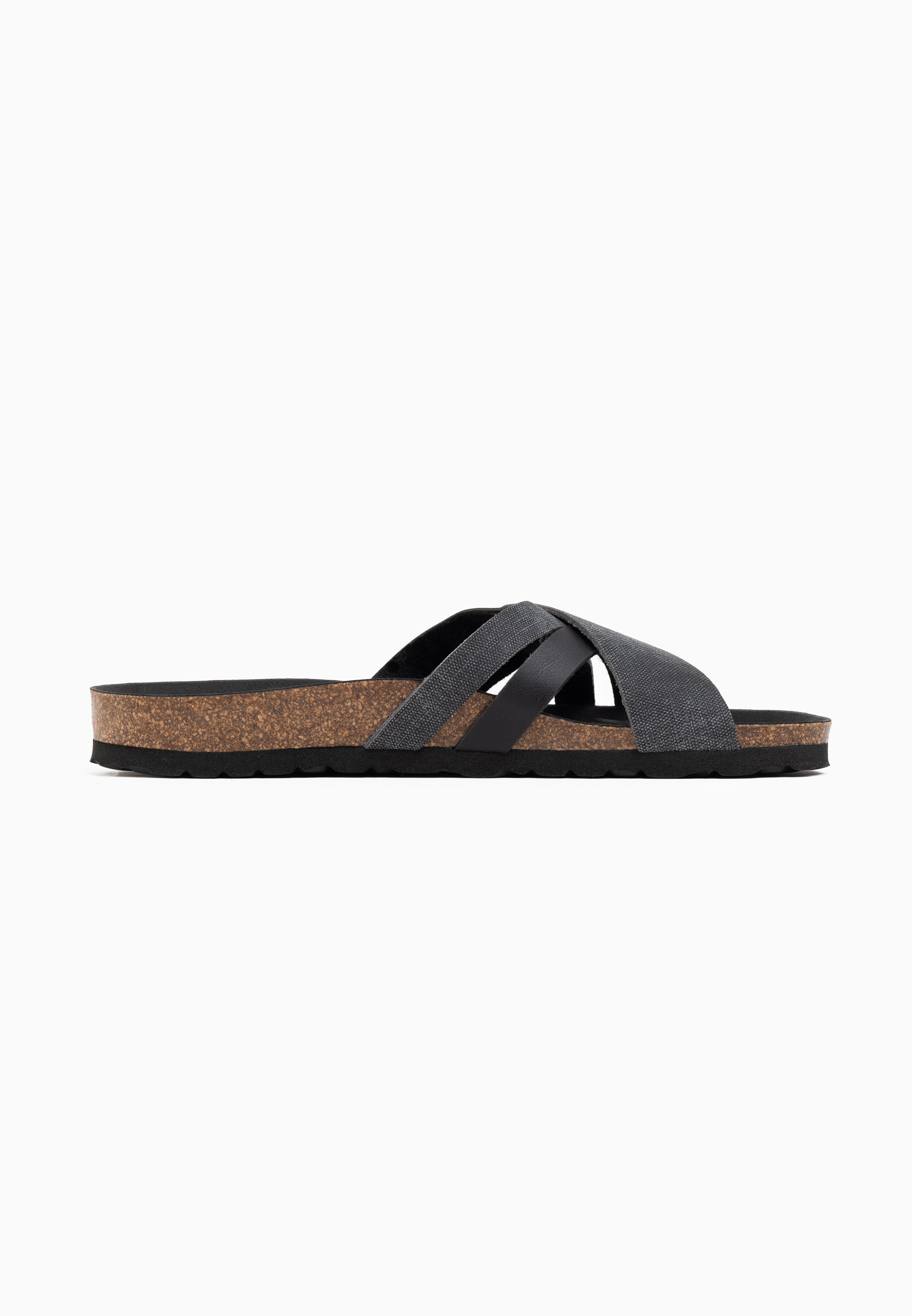 Gatien Black Multi-Strap Sandals