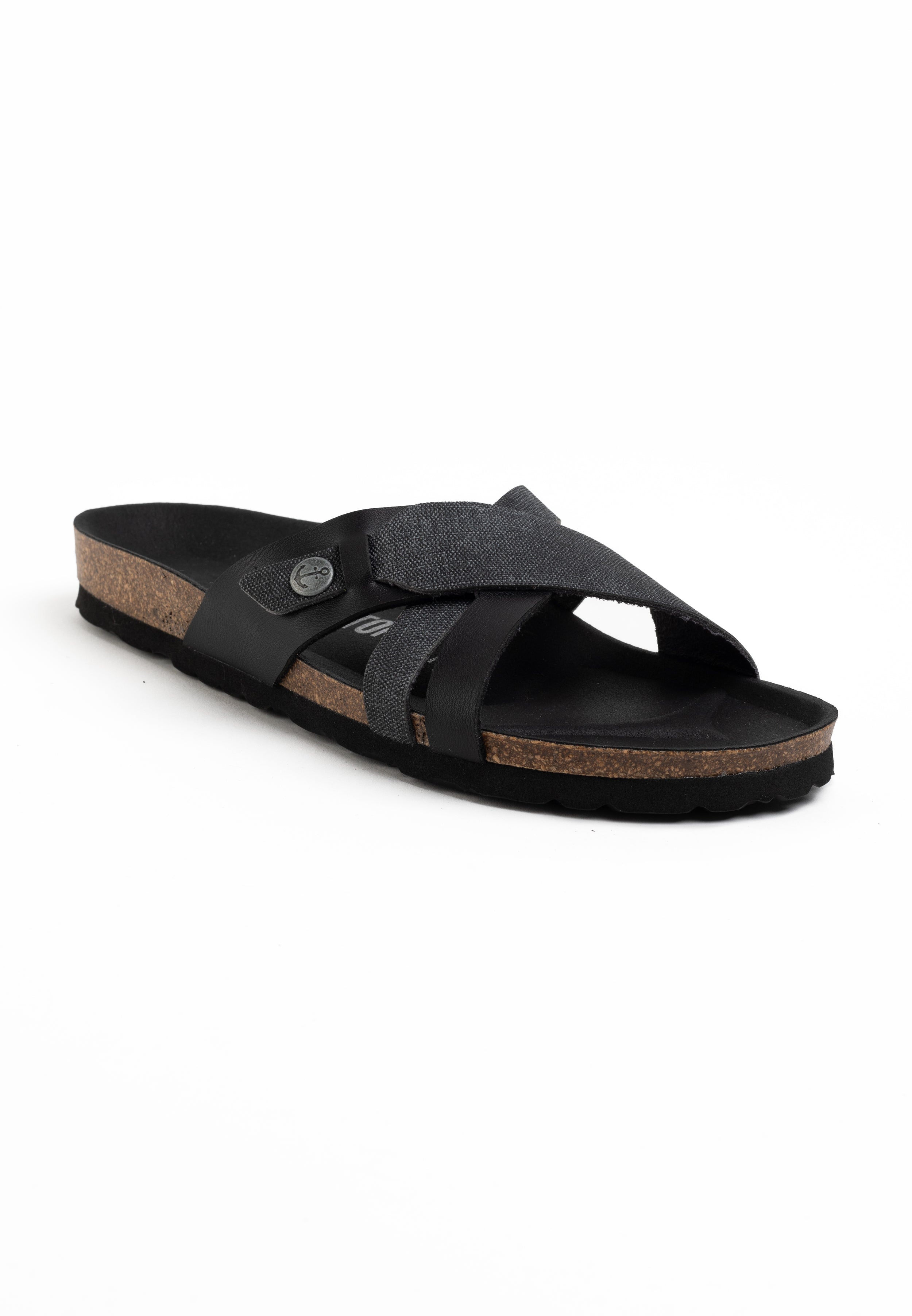 Gatien Black Multi-Strap Sandals