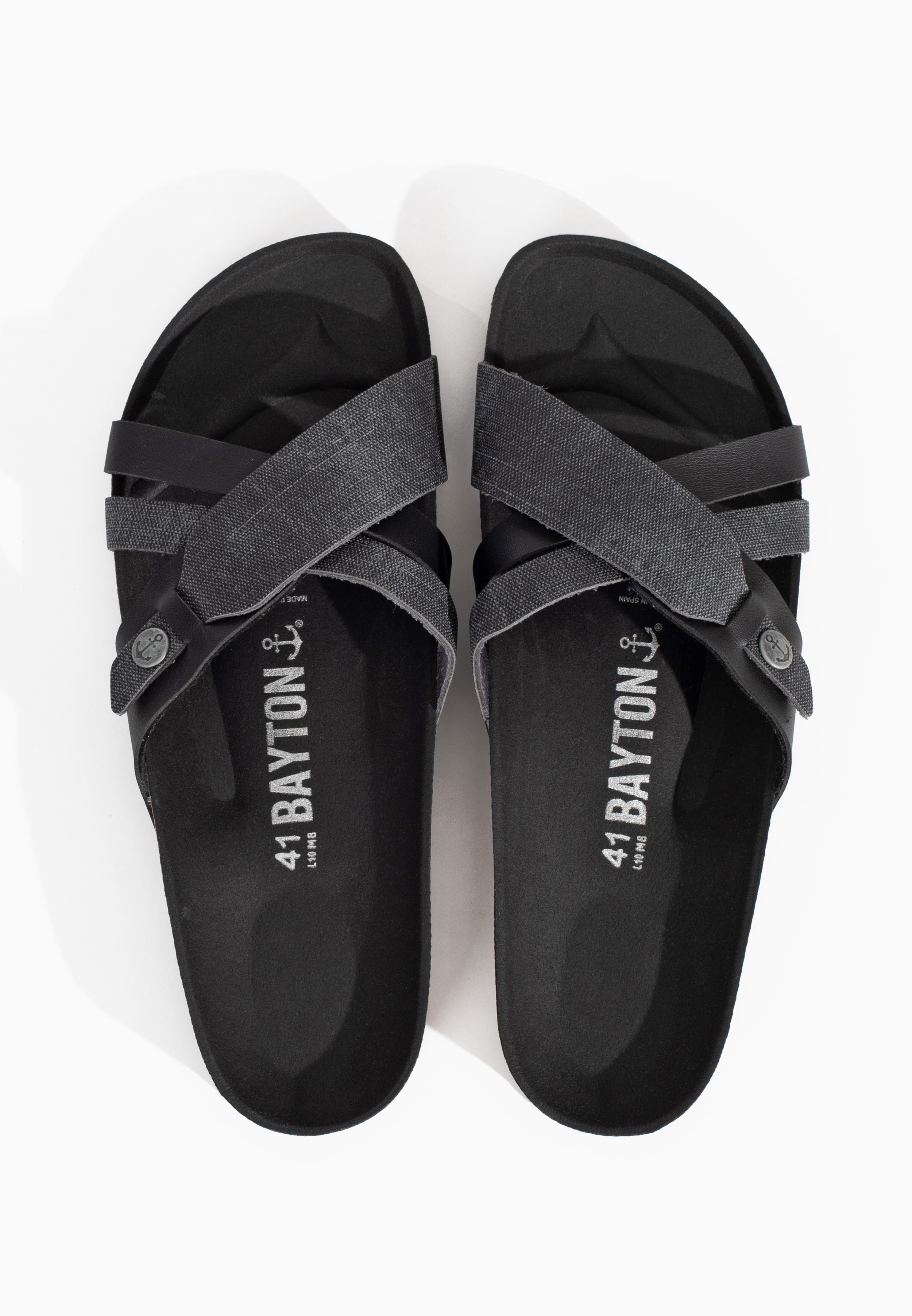 Sandalias Gatien 2 Tiras Negro