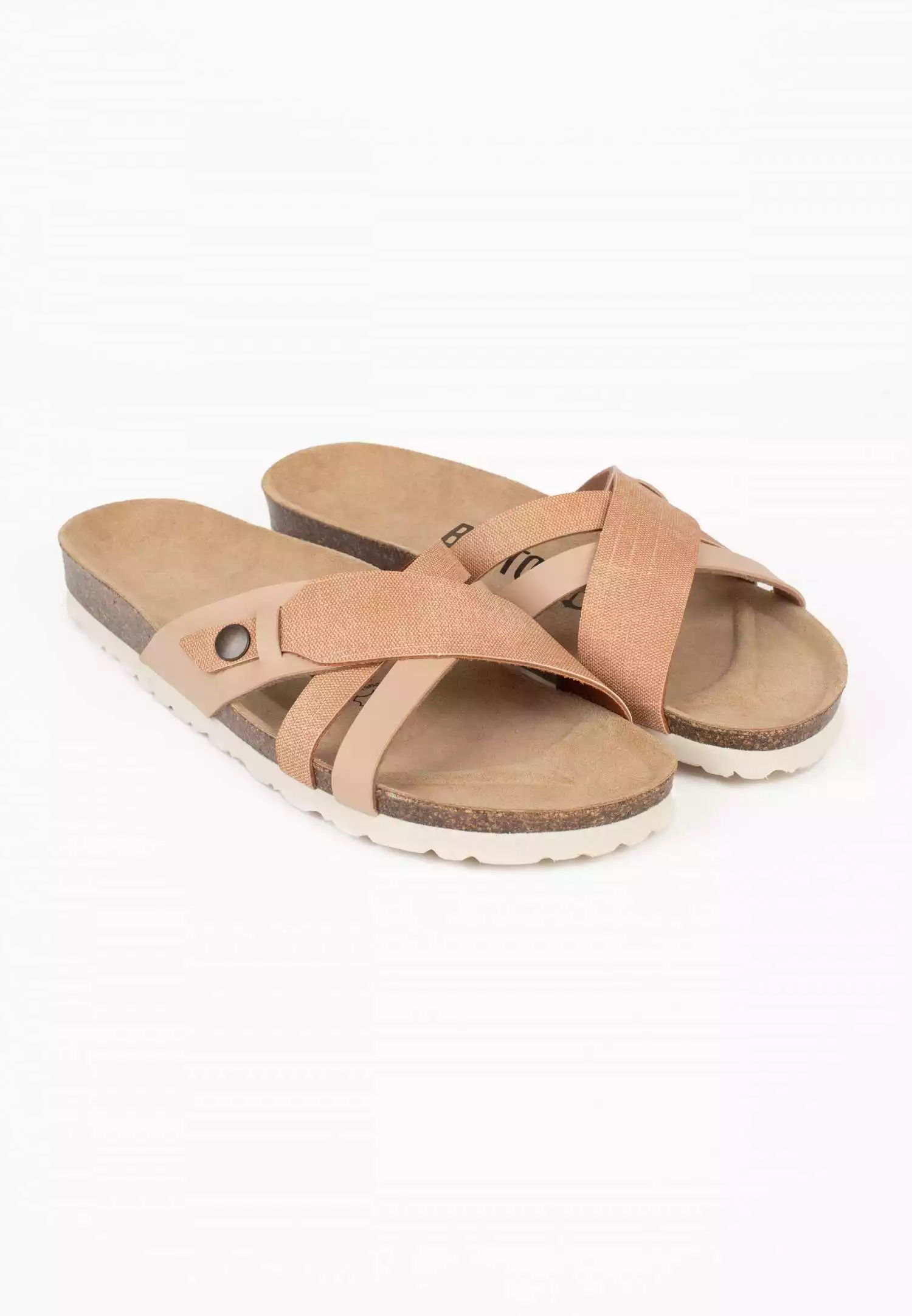 Sandales Gatien Camel Et Beige Multi-Brides