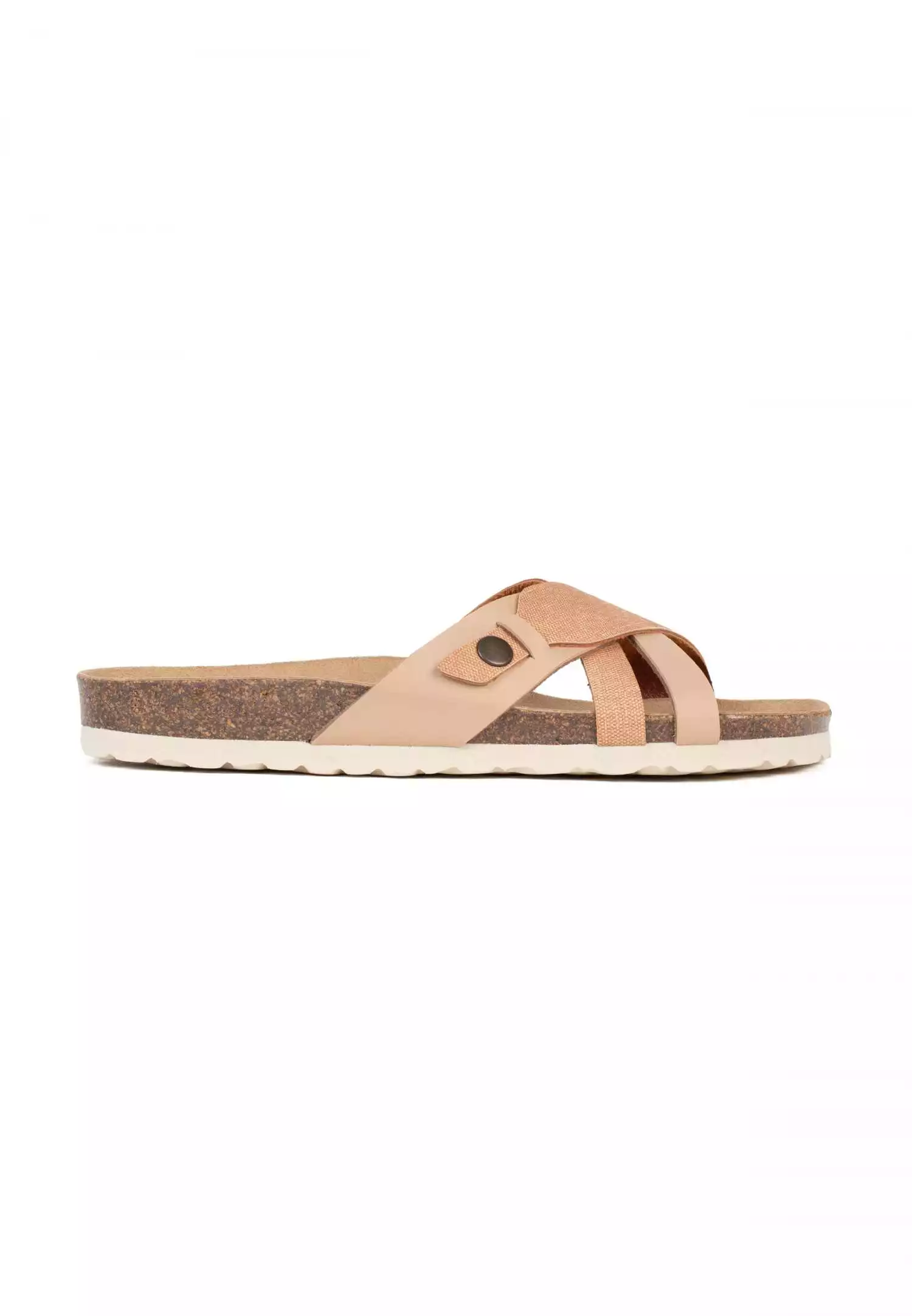 Sandalias Gatien 2 Tiras Camel Y Beige