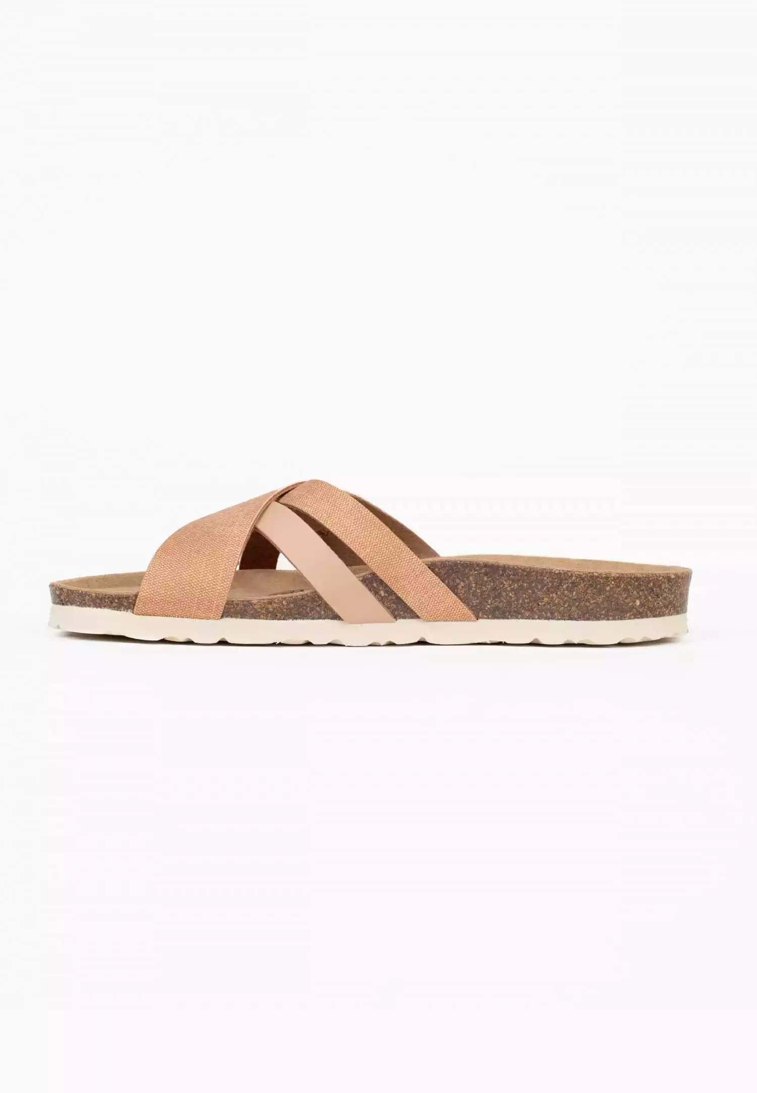 Gatien Camel and Beige Multi-Strap Sandals