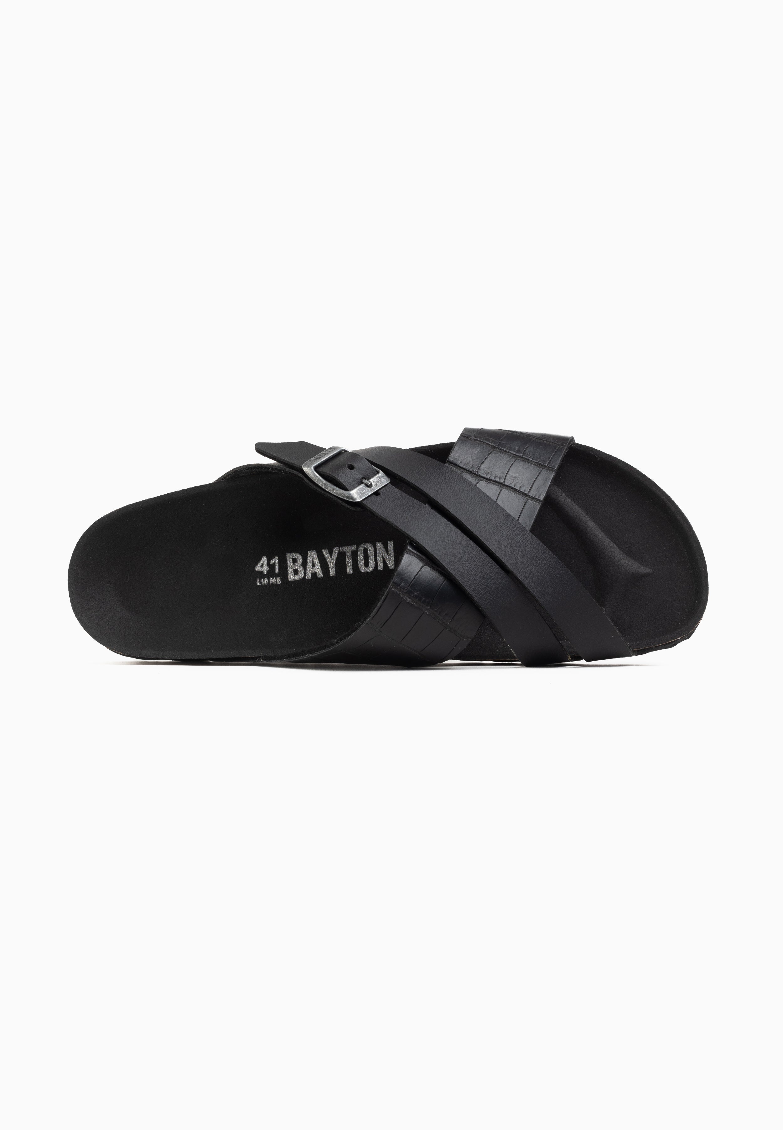 Gautier Black Multi-Strap Sandals