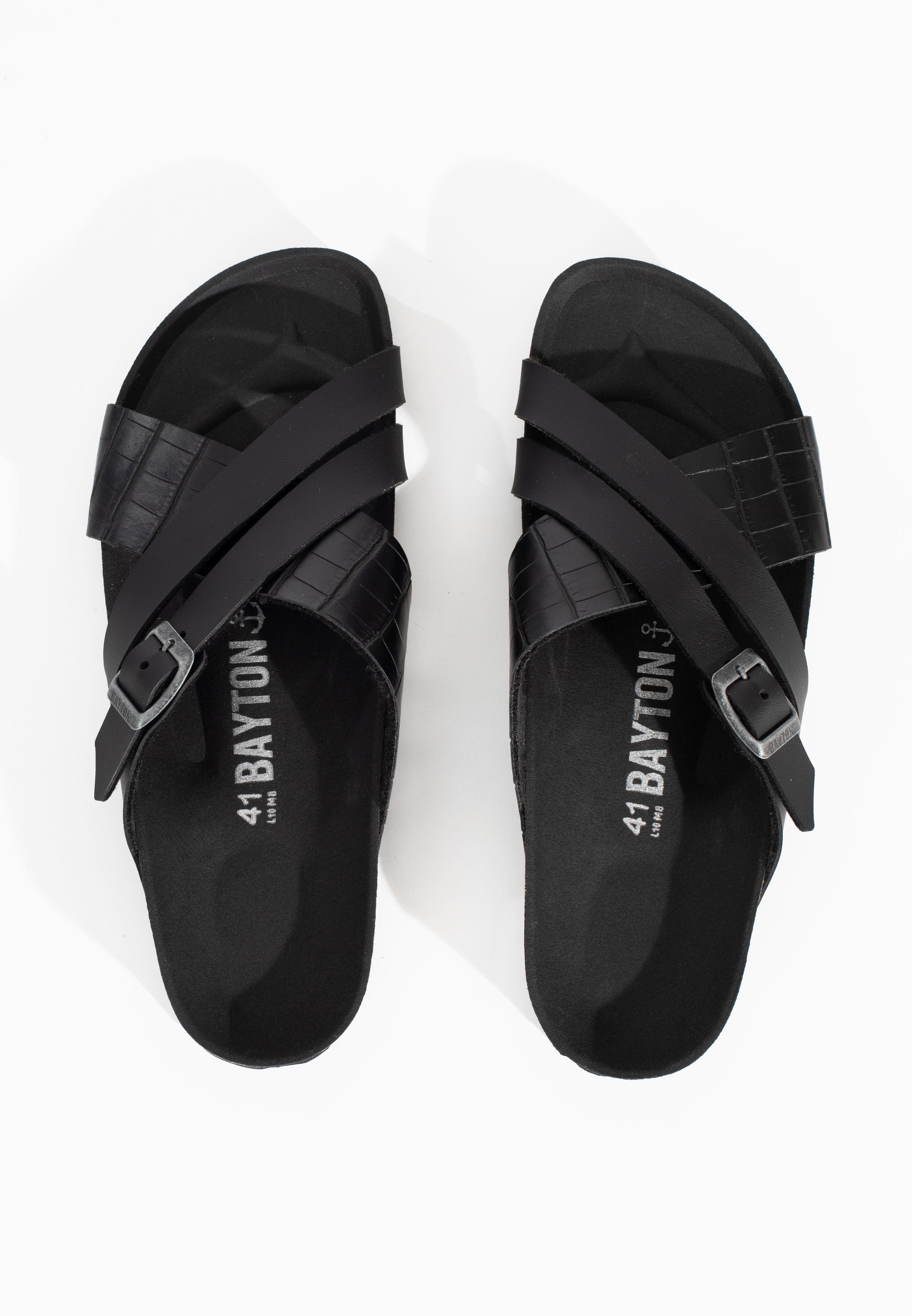 Sandalias Gautier 2 Correas Negro