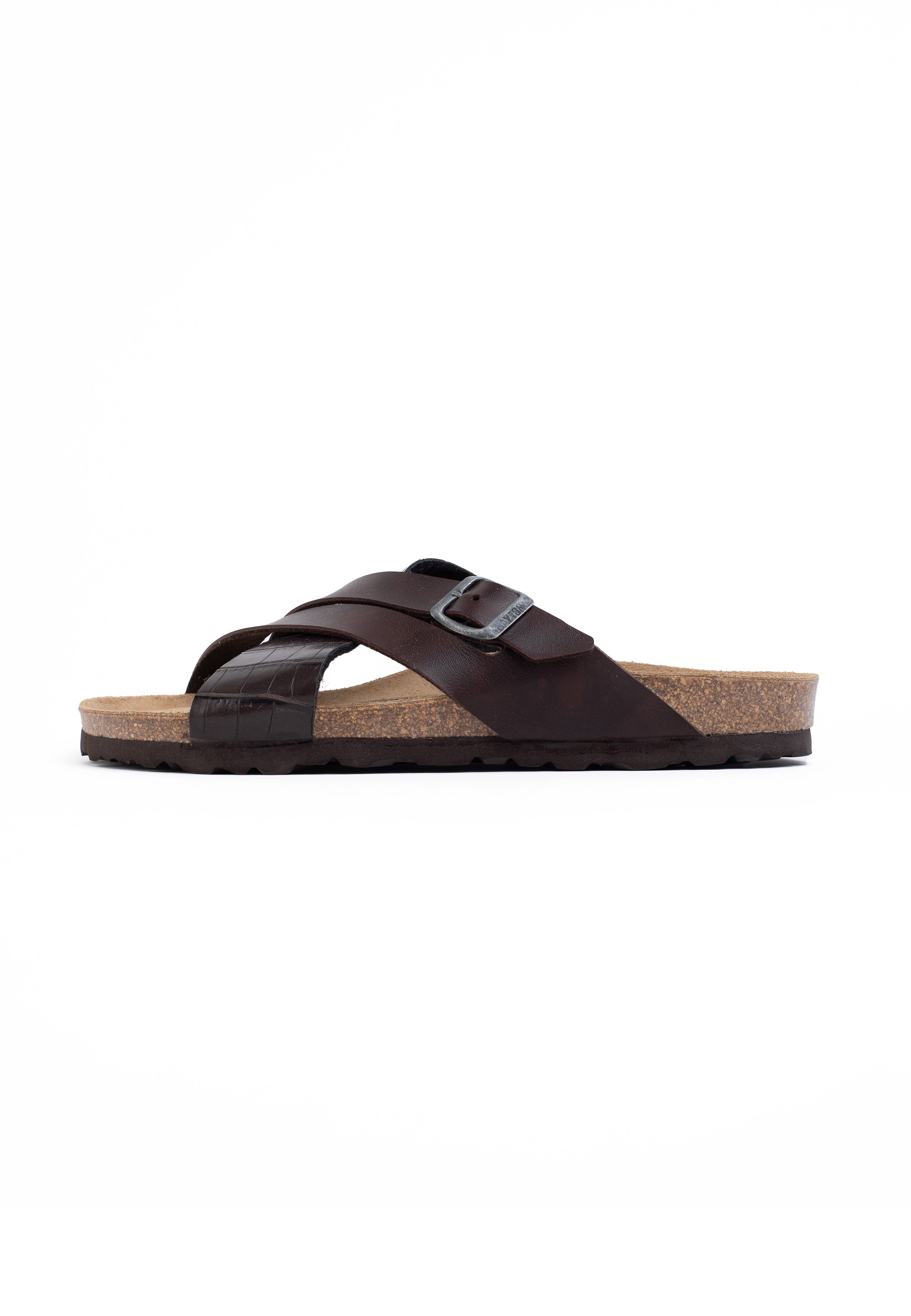 Gautier Brown Multi-Strap Sandals