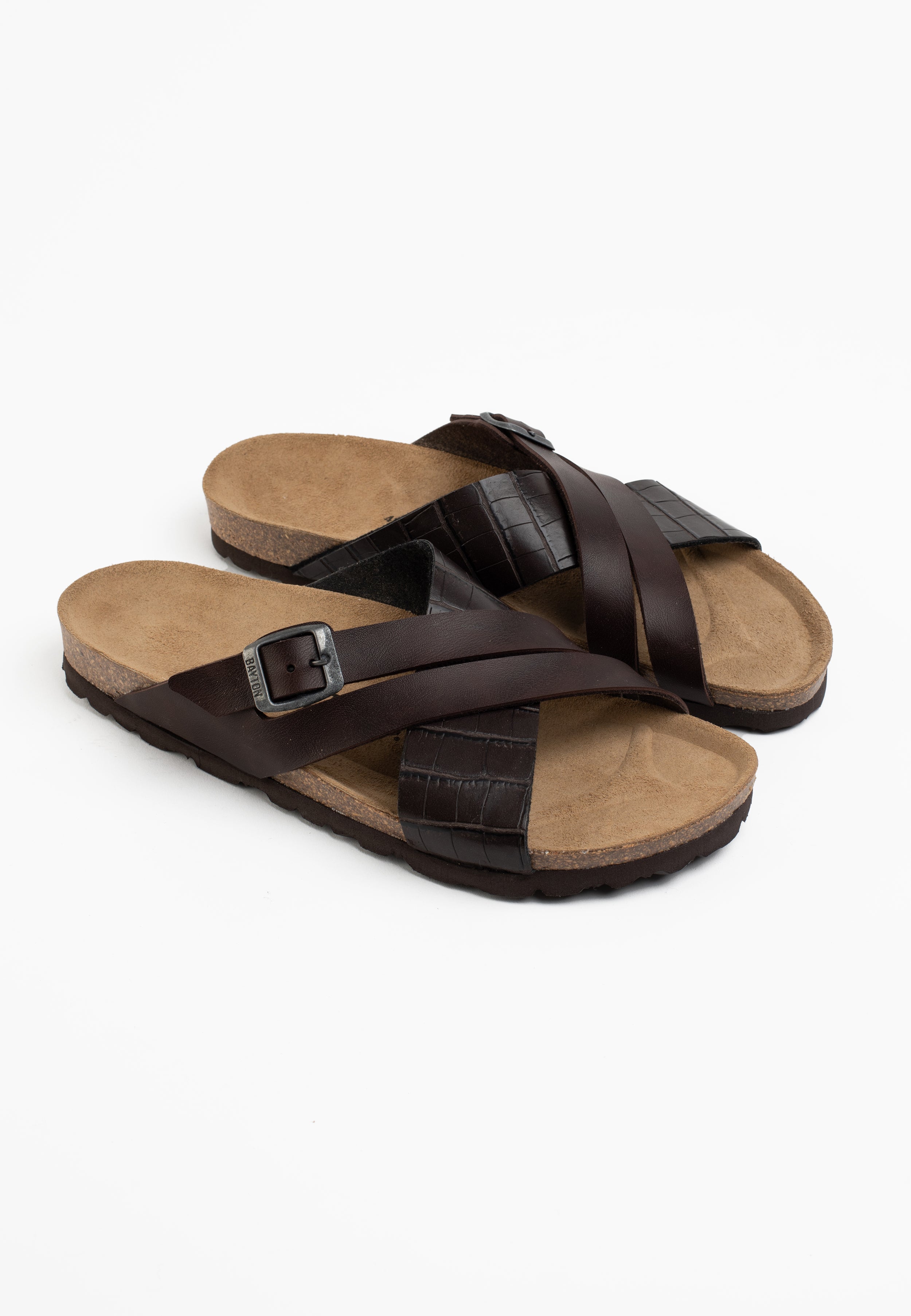 Gautier Brown Multi-Strap Sandals