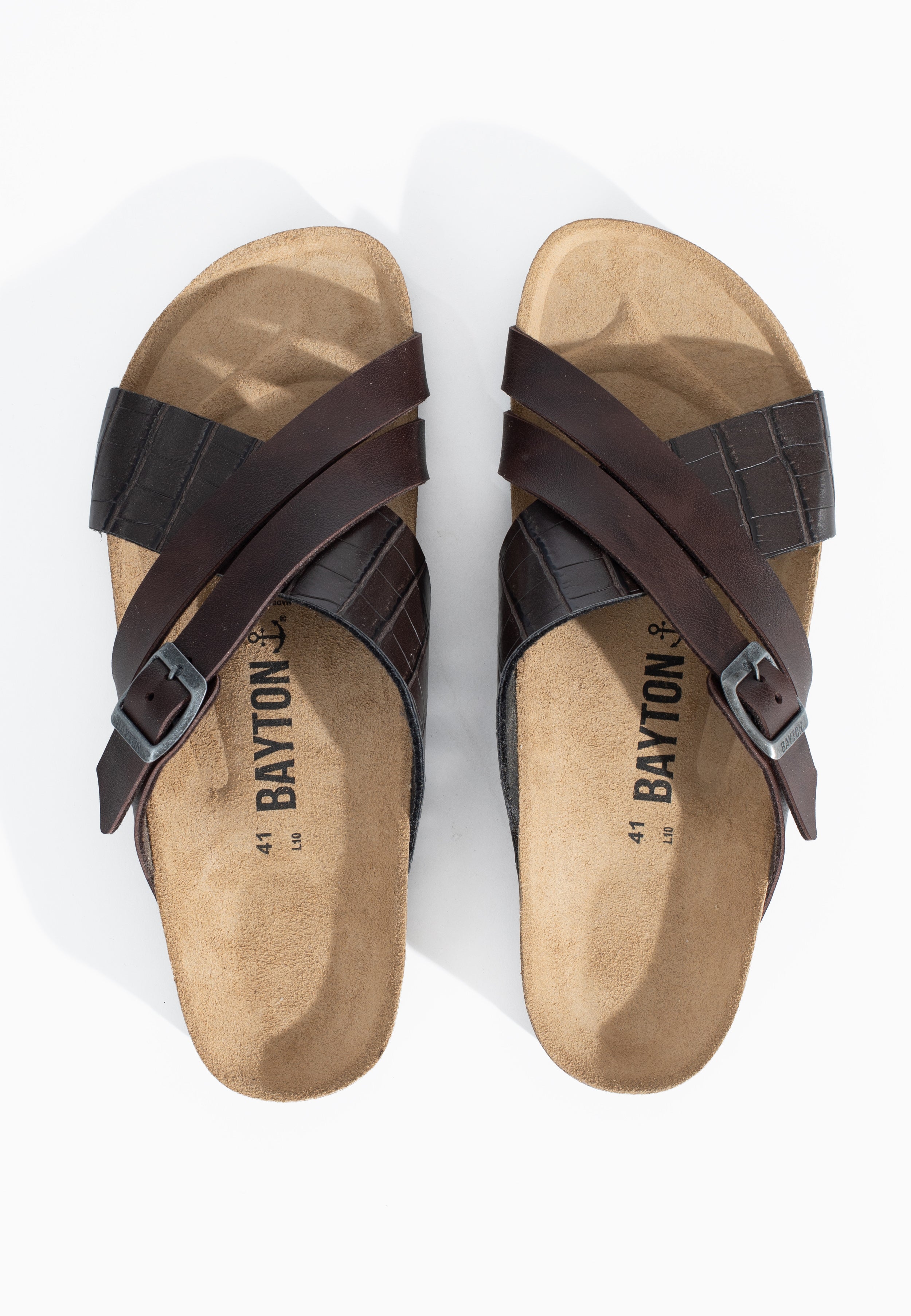 Gautier Brown Multi-Strap Sandals