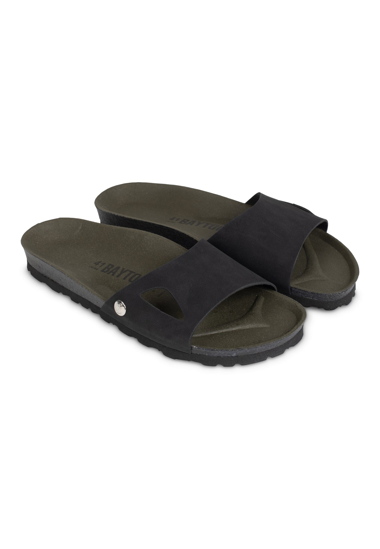 Gecko Black 1 Strap Sandals