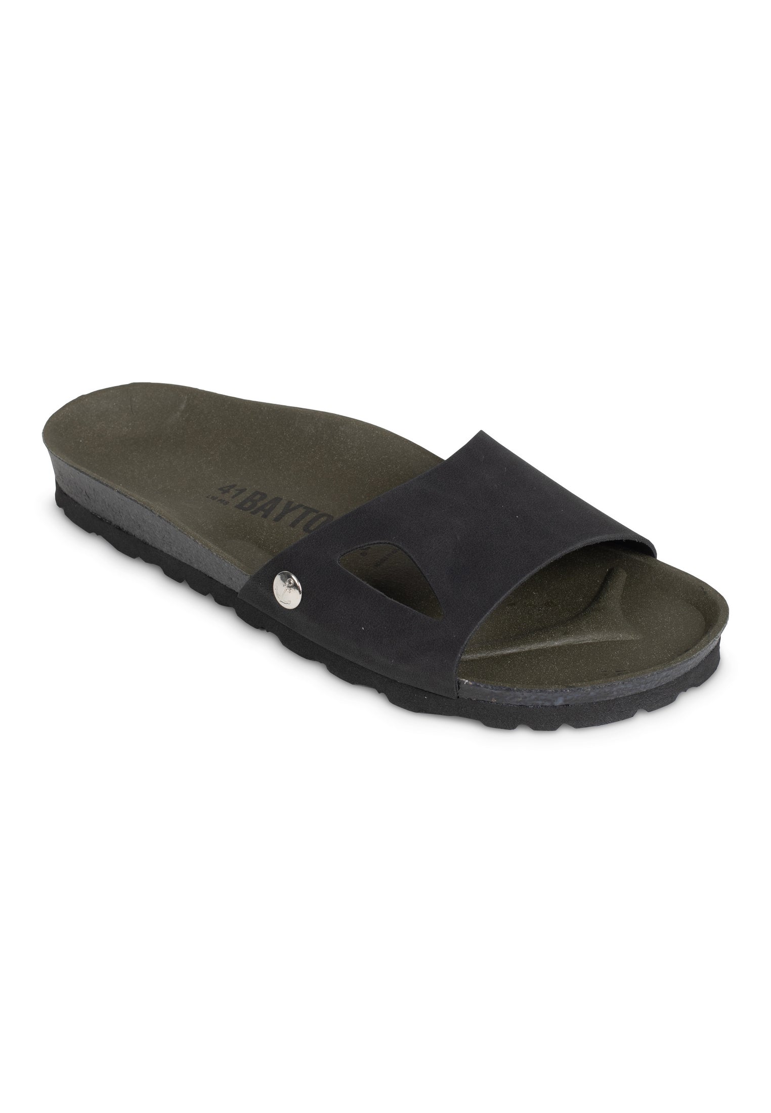 Gecko Black 1 Strap Sandals