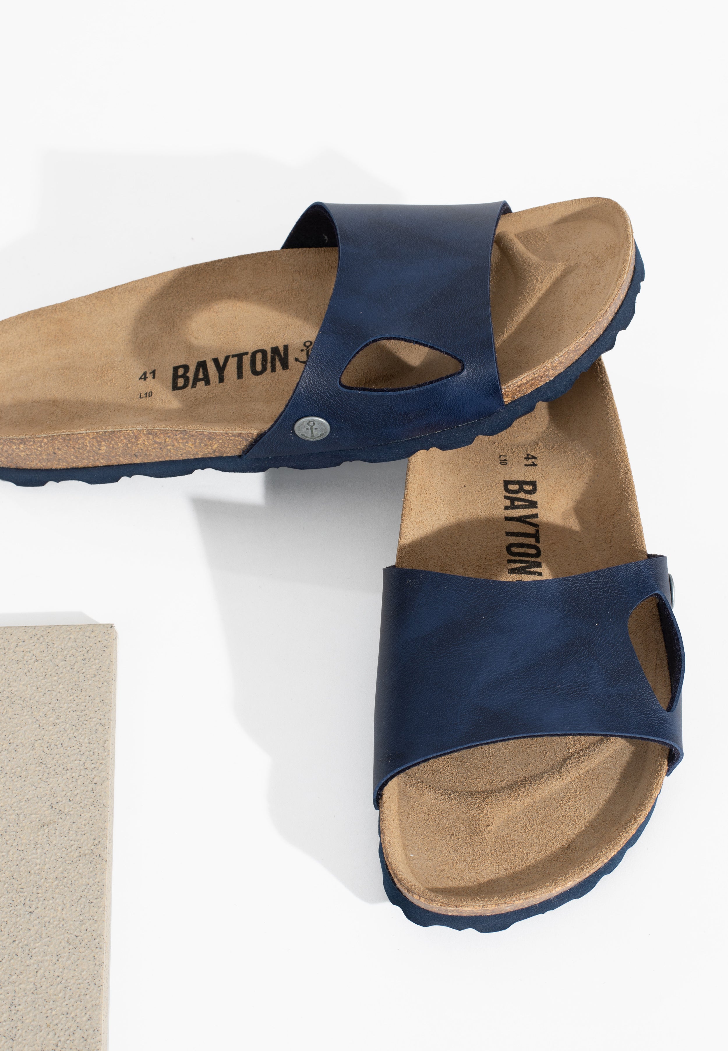 1 Strap Gecko Navy Blue Sandals